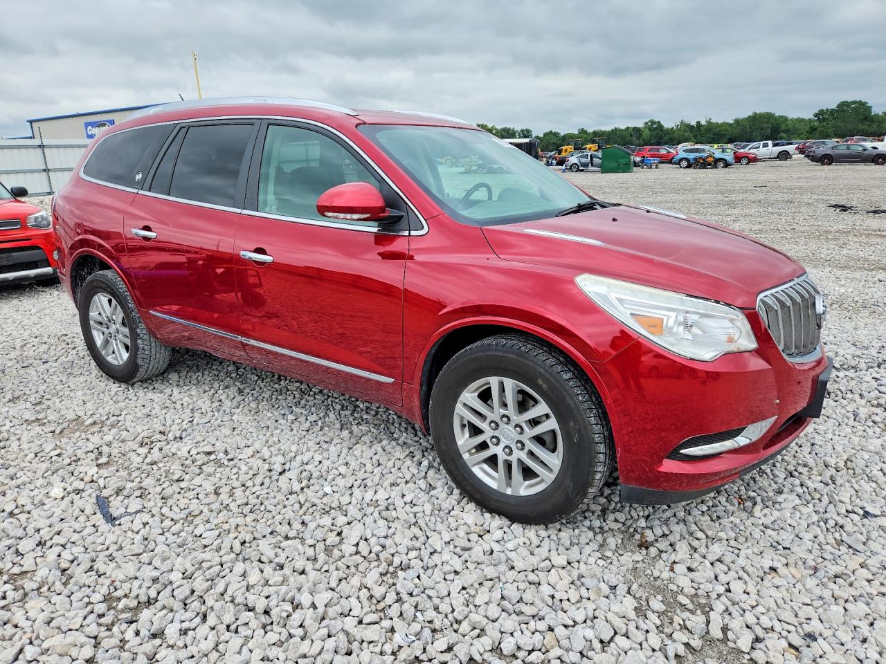 2014 Buick Enclave Red vin: 5GAKRAKD0EJ242651