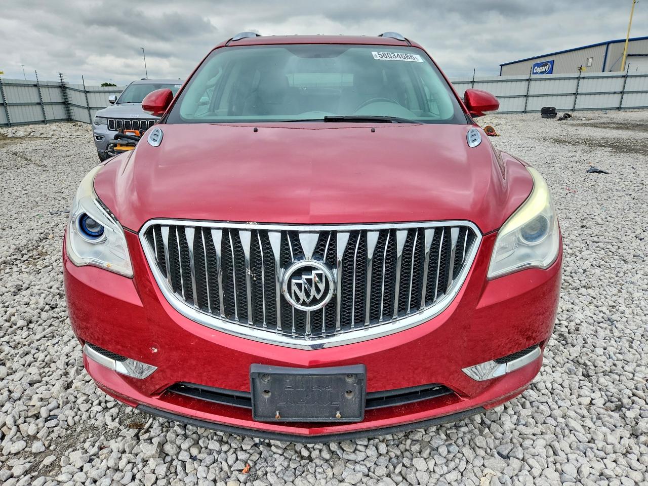 2014 Buick Enclave Red vin: 5GAKRAKD0EJ242651