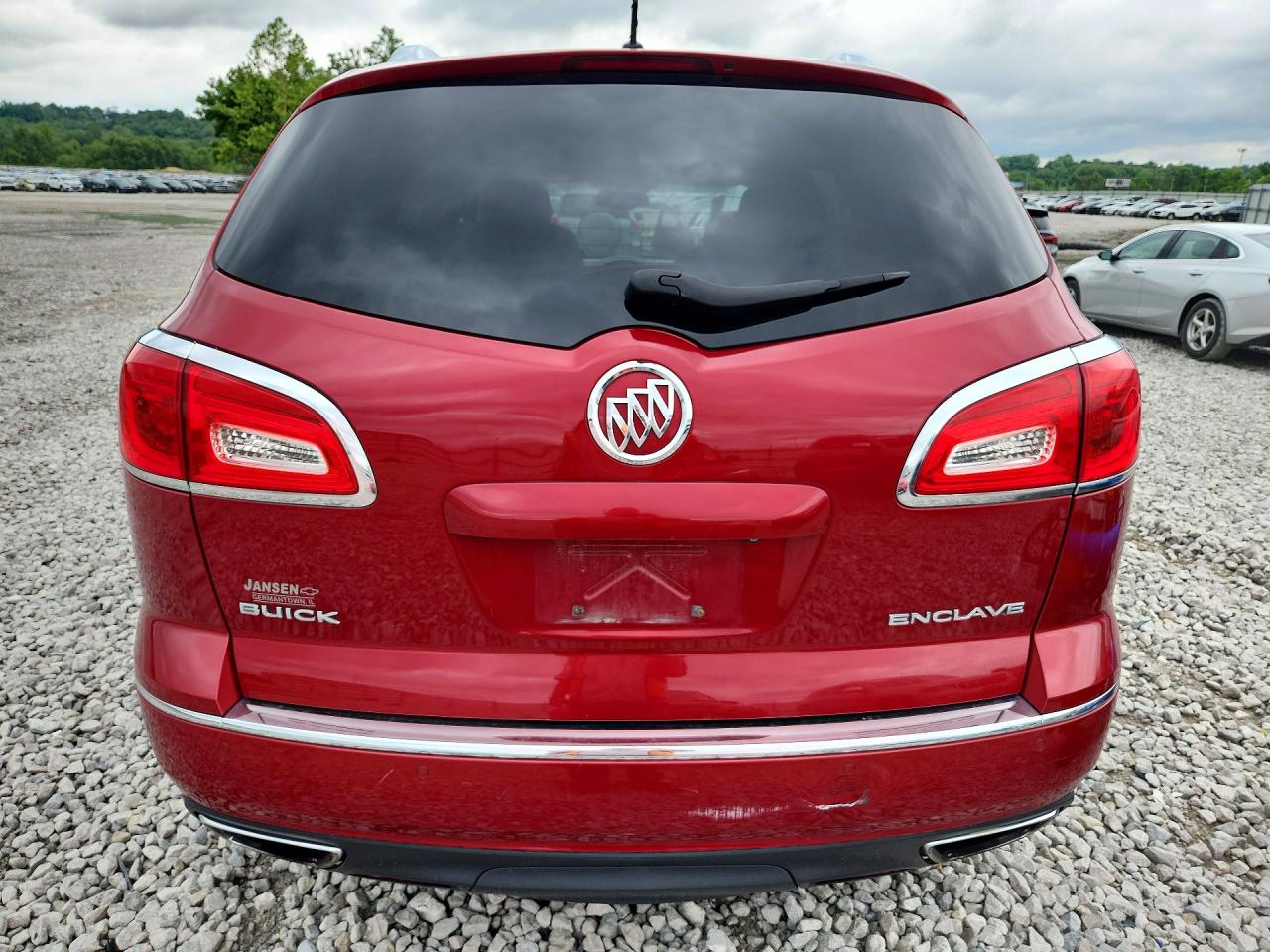 2014 Buick Enclave Red vin: 5GAKRAKD0EJ242651