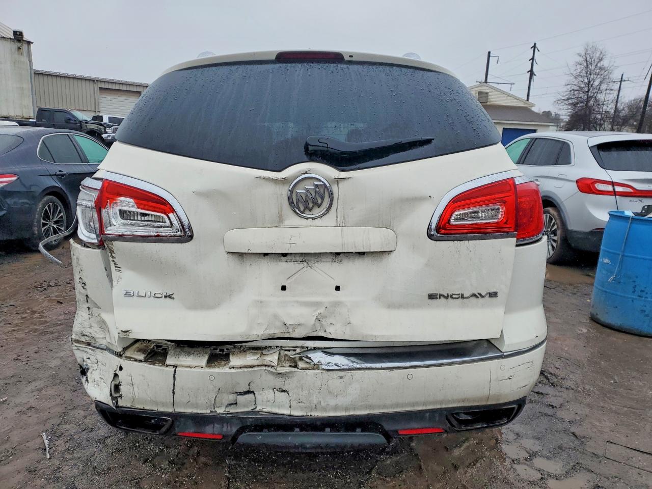 2014 Buick Enclave White vin: 5GAKRAKD1EJ162470