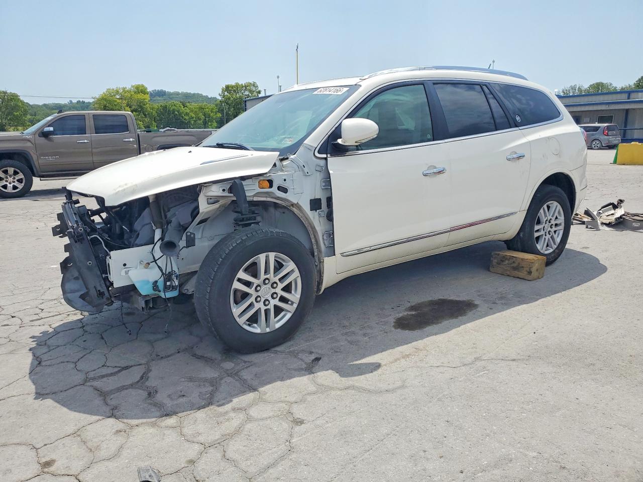 2014 Buick Enclave White vin: 5GAKRAKD4EJ132394