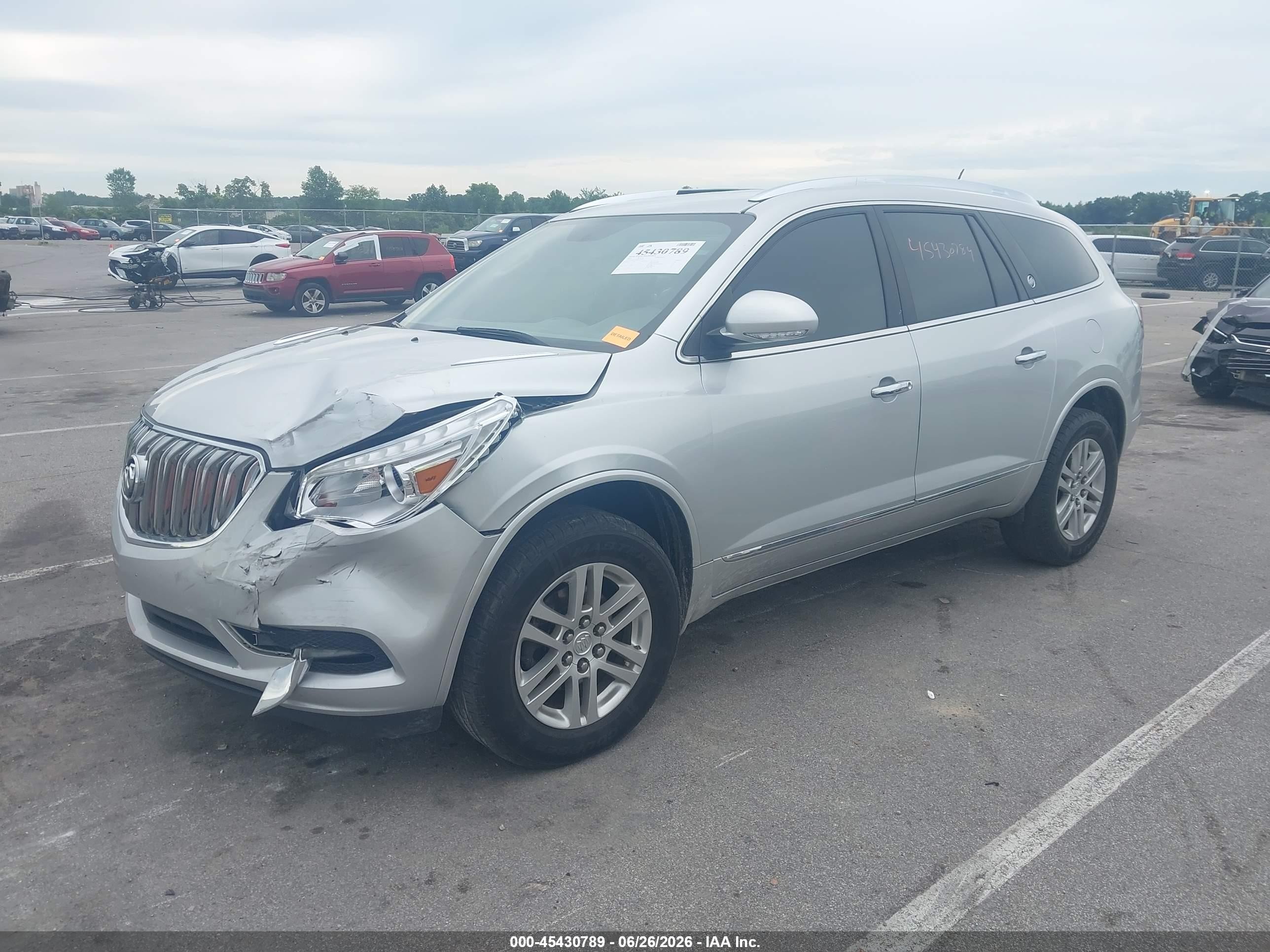 2014 Buick Enclave Convenience Silver vin: 5GAKRAKD4EJ207840
