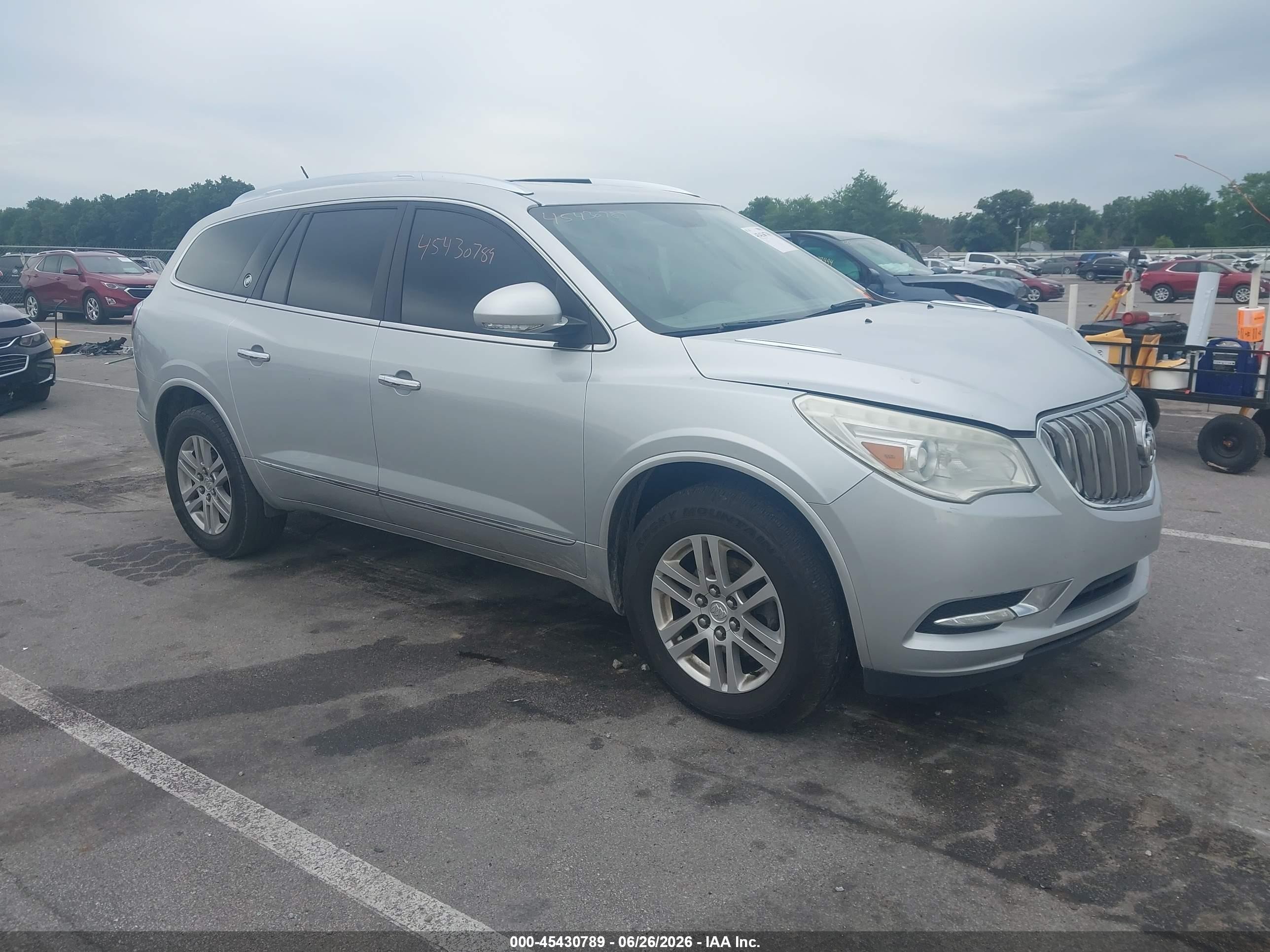 2014 Buick Enclave Convenience Silver vin: 5GAKRAKD4EJ207840