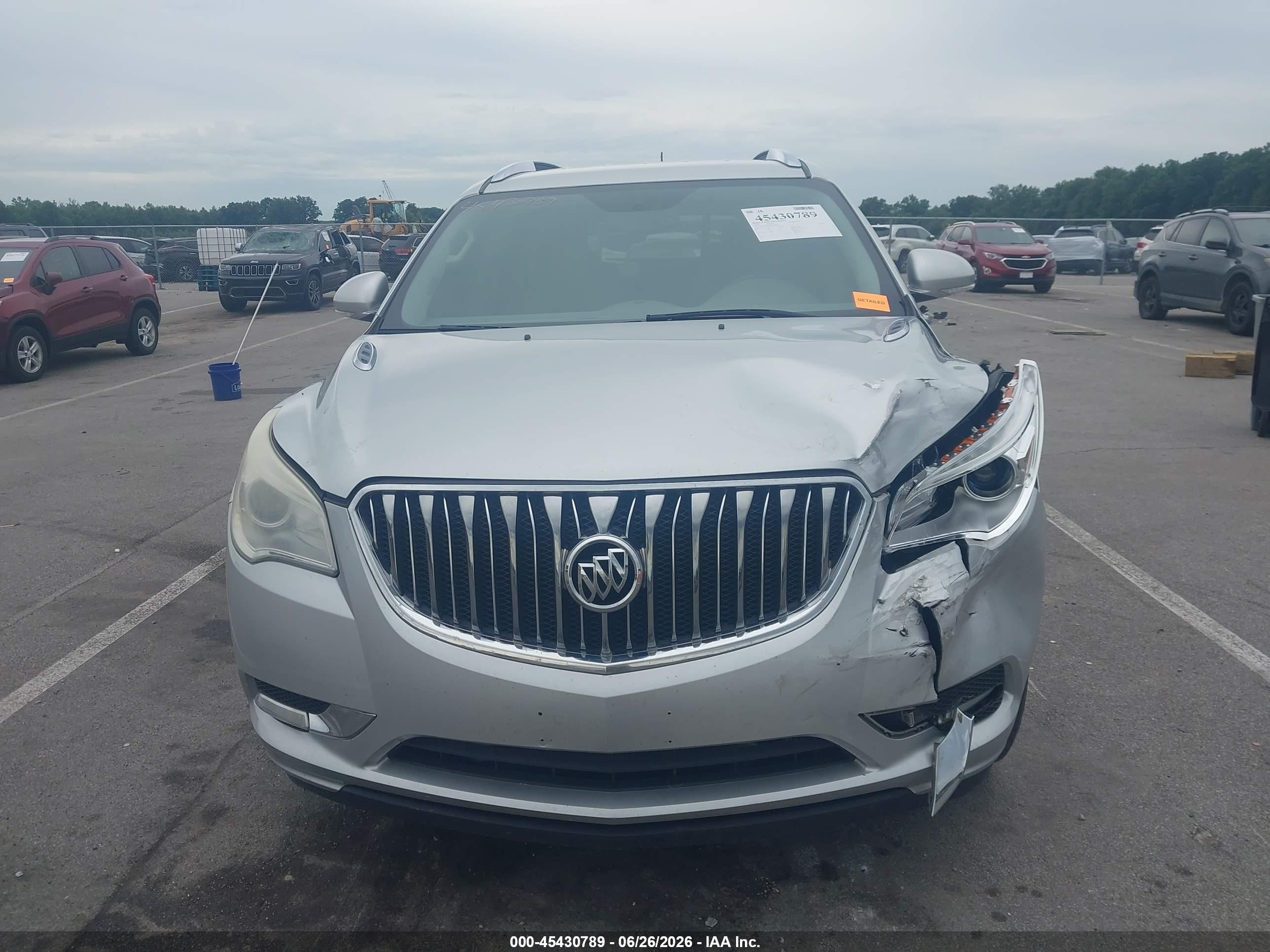 2014 Buick Enclave Convenience Silver vin: 5GAKRAKD4EJ207840