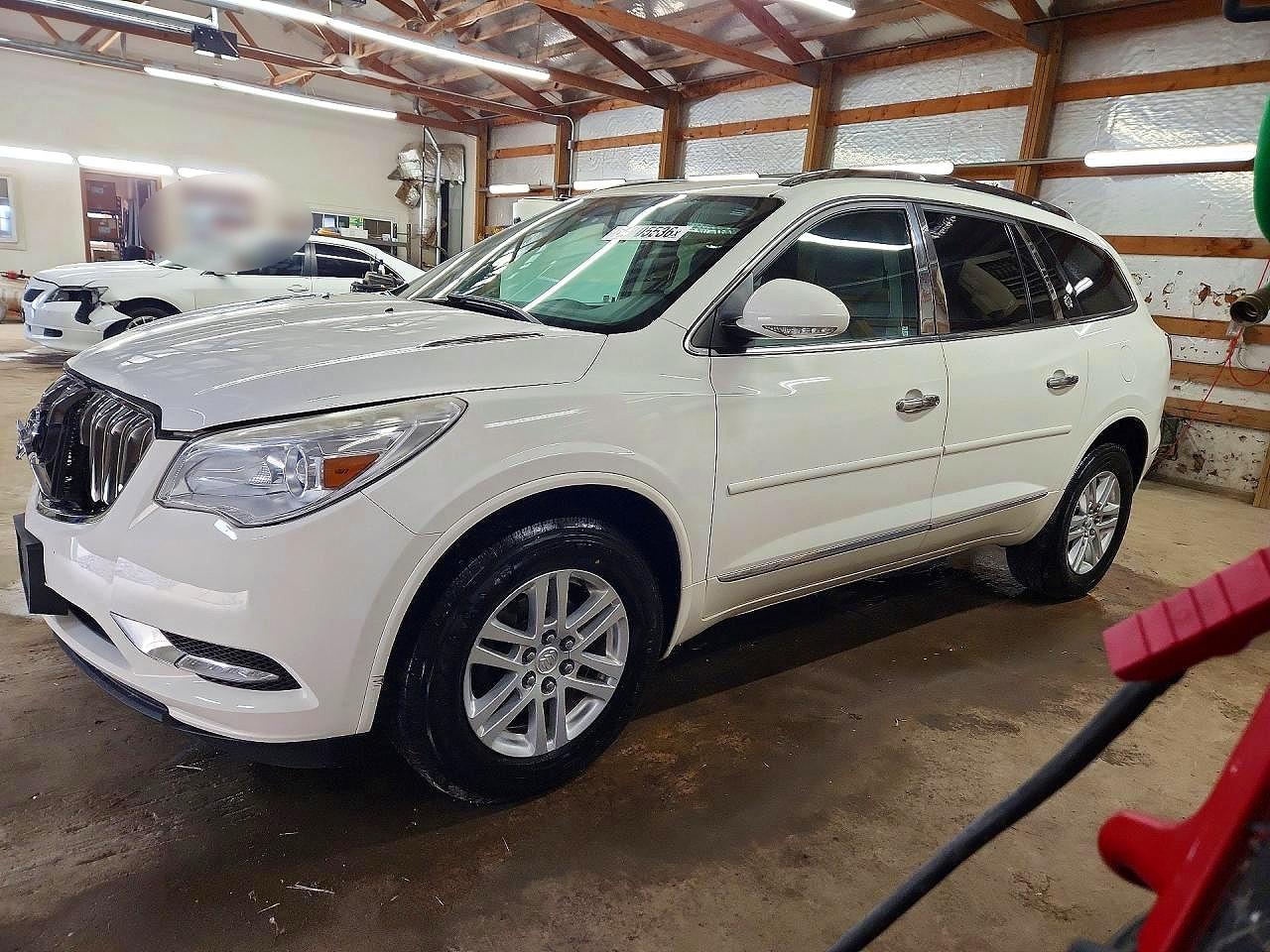 2015 Buick Enclave White vin: 5GAKRAKD4FJ294866