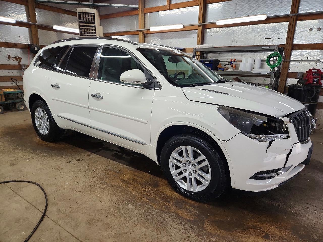 2015 Buick Enclave White vin: 5GAKRAKD4FJ294866