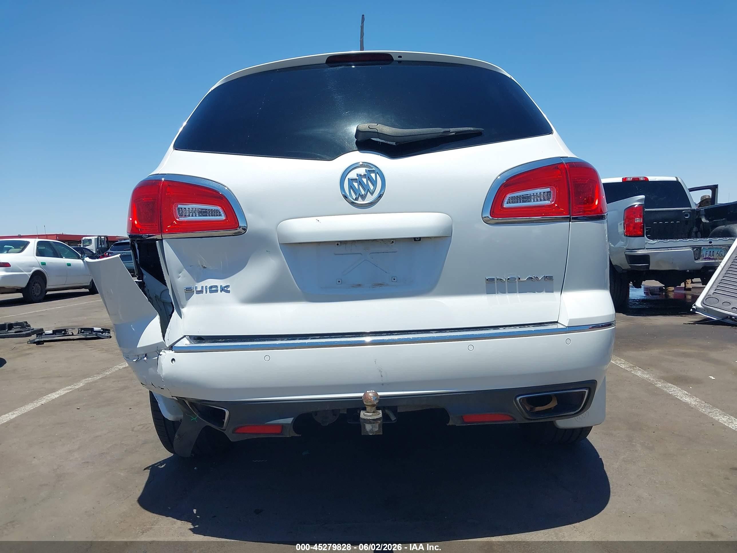 2017 Buick Enclave Convenience White vin: 5GAKRAKD5HJ338392