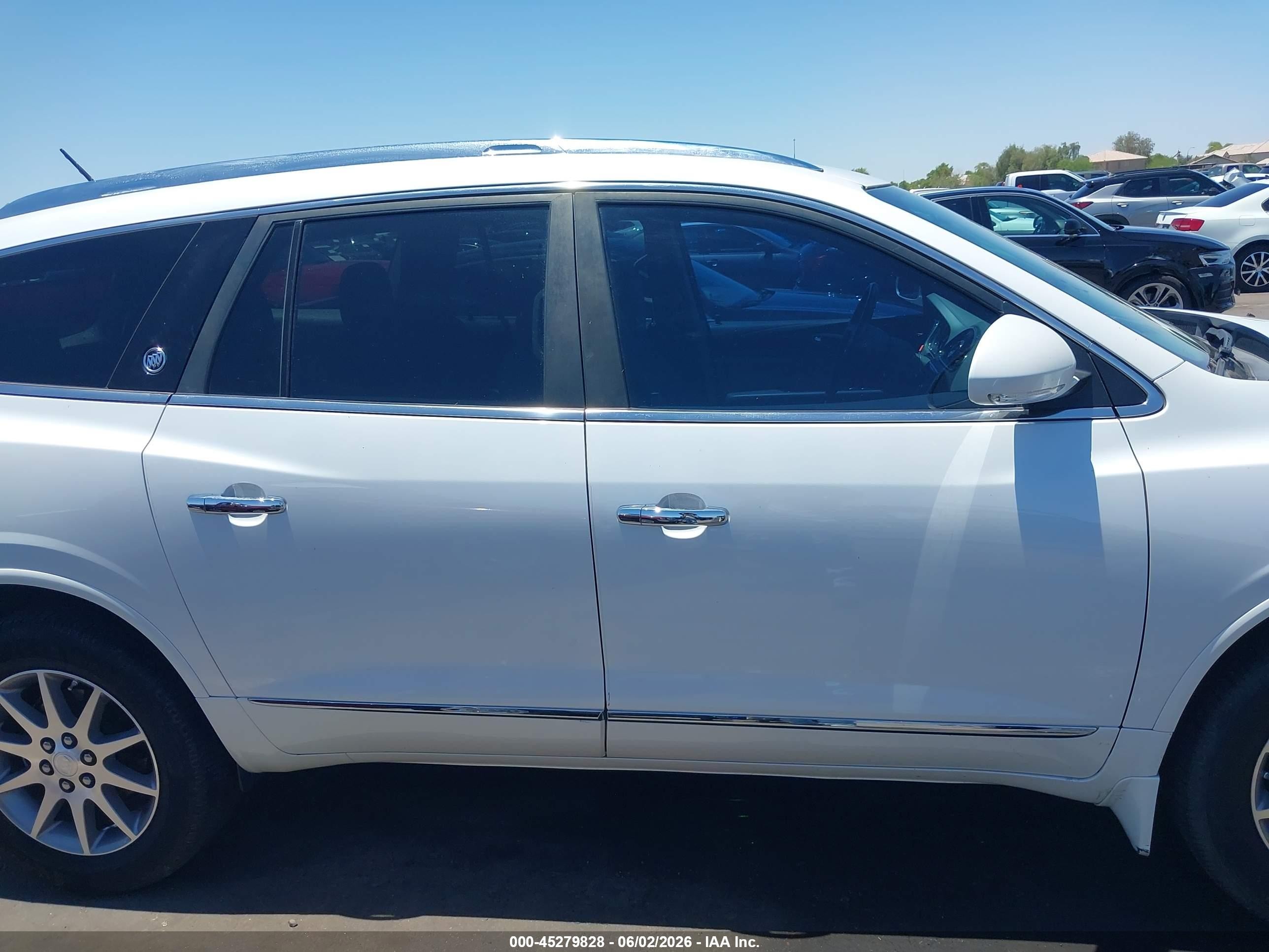 2017 Buick Enclave Convenience White vin: 5GAKRAKD5HJ338392