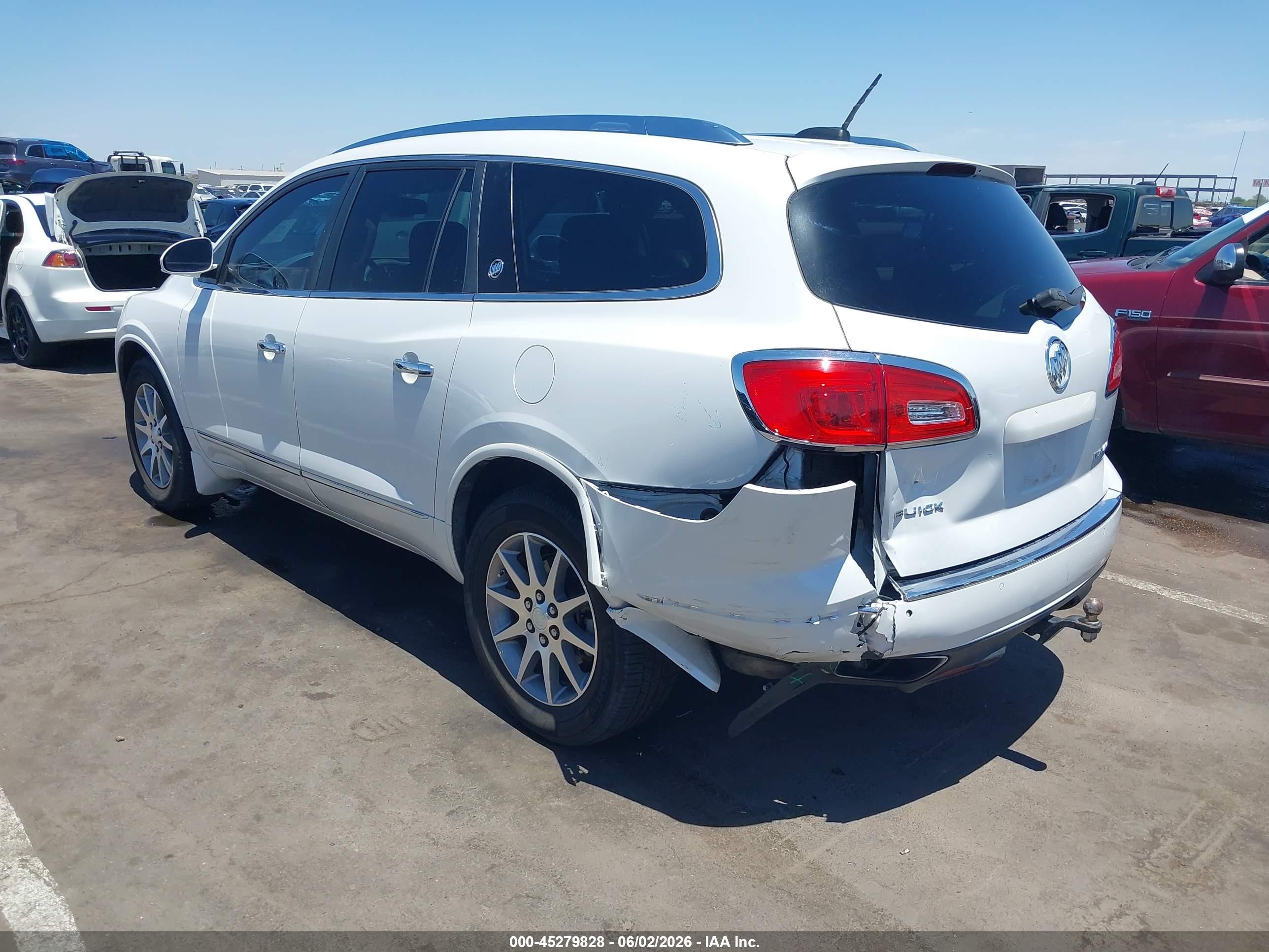 2017 Buick Enclave Convenience White vin: 5GAKRAKD5HJ338392