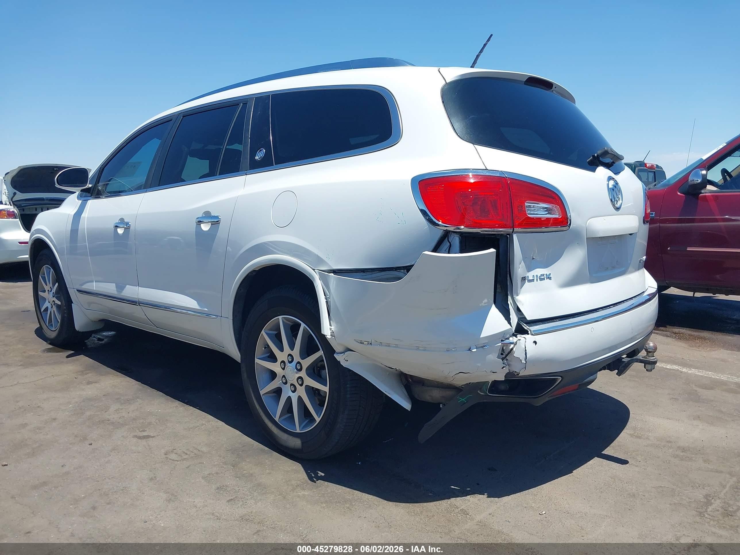 2017 Buick Enclave Convenience White vin: 5GAKRAKD5HJ338392