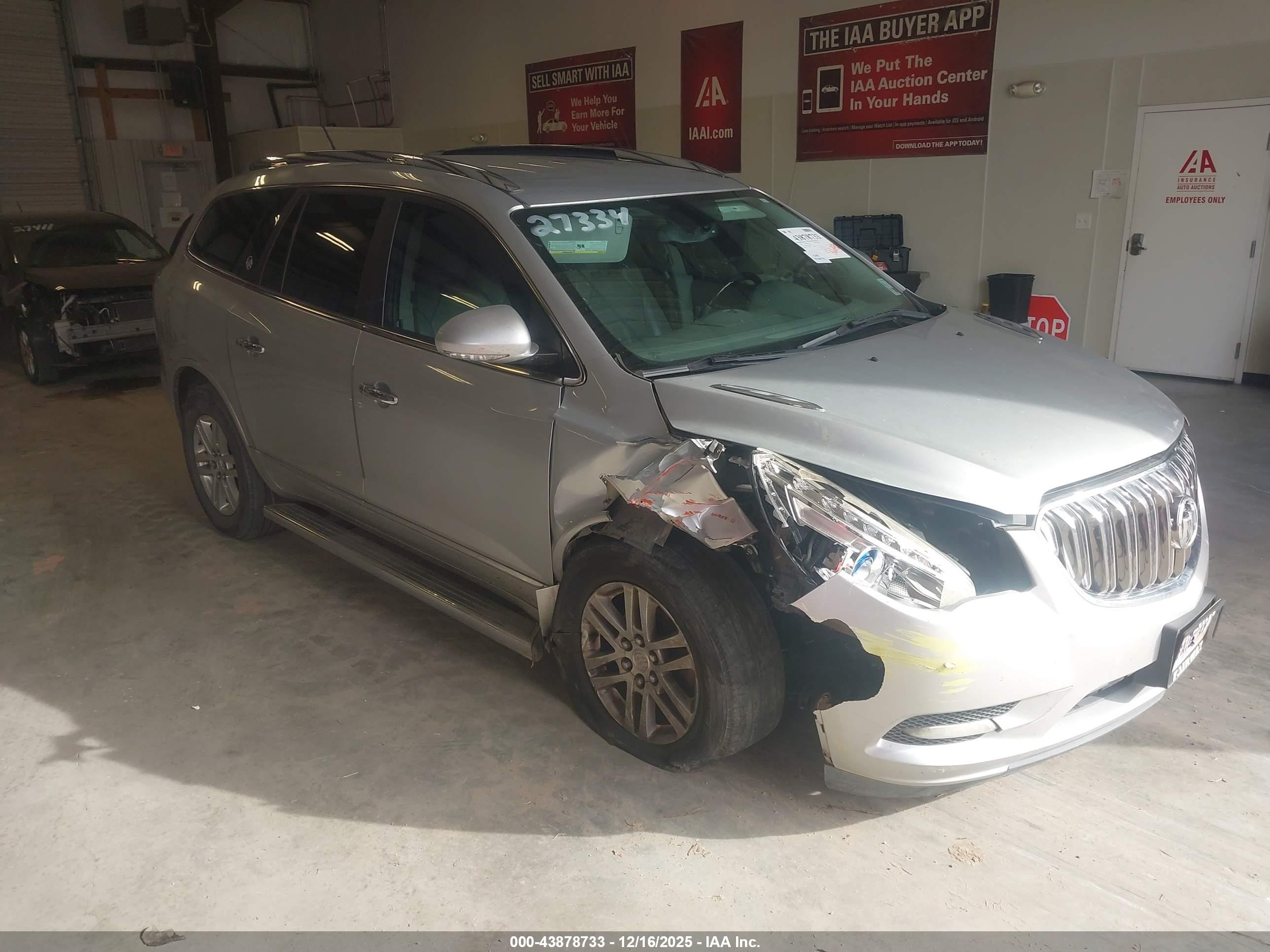 2014 Buick Enclave Convenience Silver vin: 5GAKRAKD6EJ184223