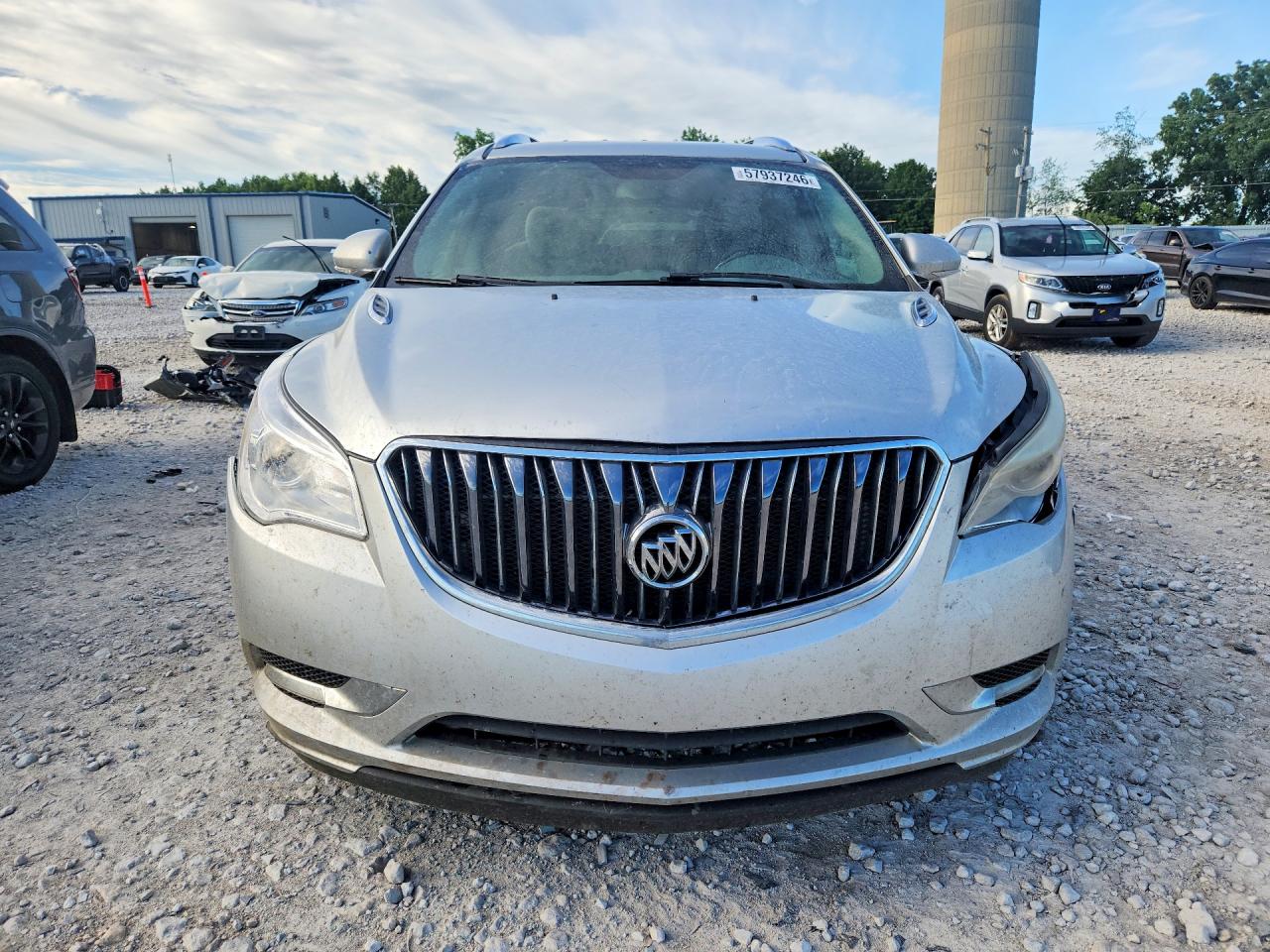 2014 Buick Enclave Silver vin: 5GAKRAKD6EJ203532