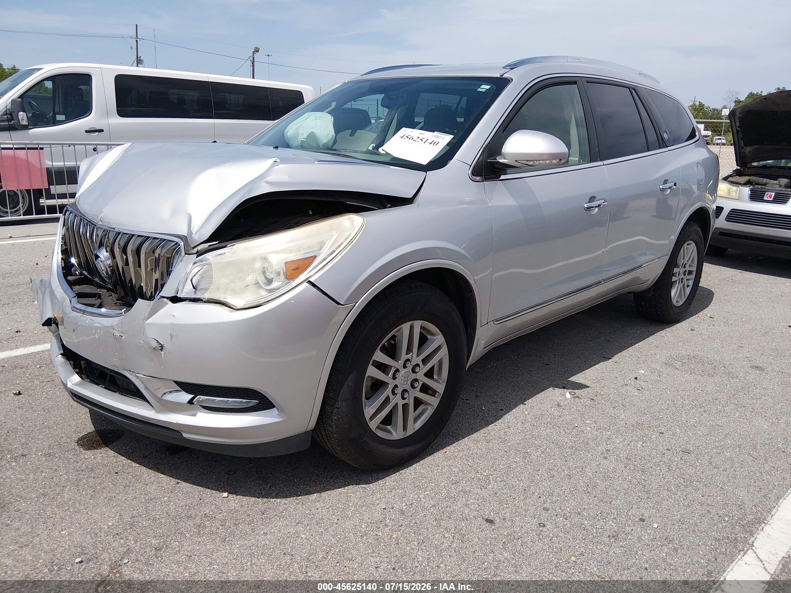 2015 Buick Enclave Convenience Silver vin: 5GAKRAKD6FJ380017