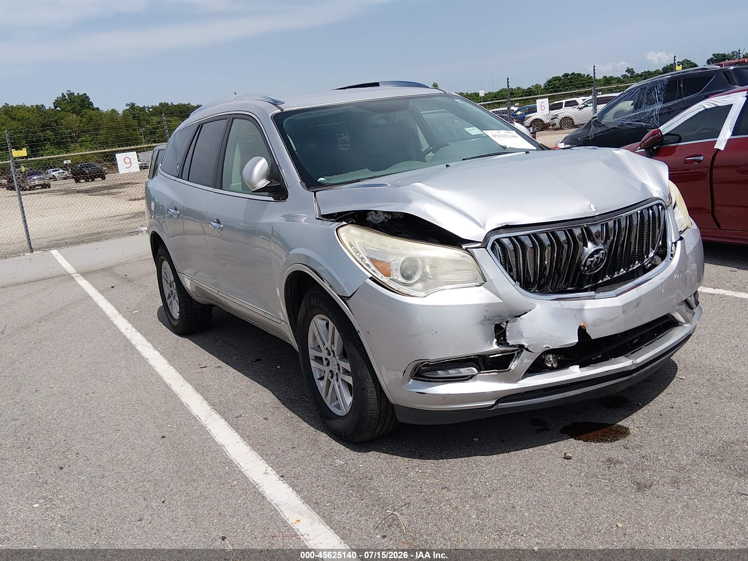 2015 Buick Enclave Convenience Silver vin: 5GAKRAKD6FJ380017