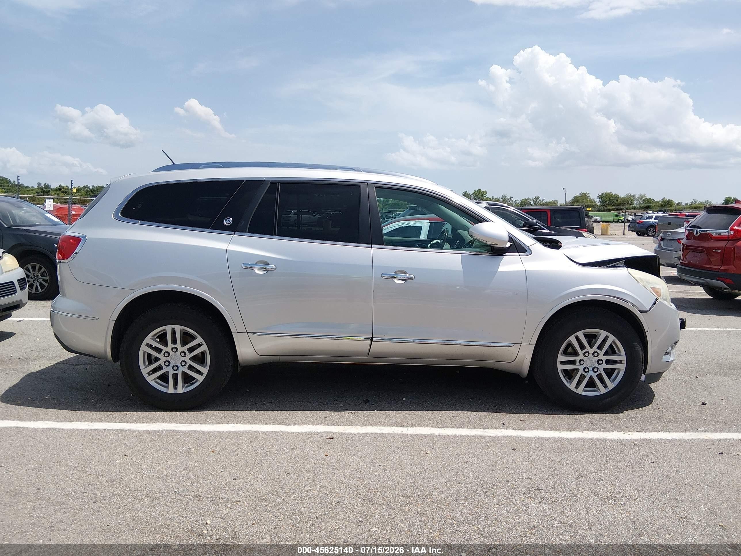 2015 Buick Enclave Convenience Silver vin: 5GAKRAKD6FJ380017