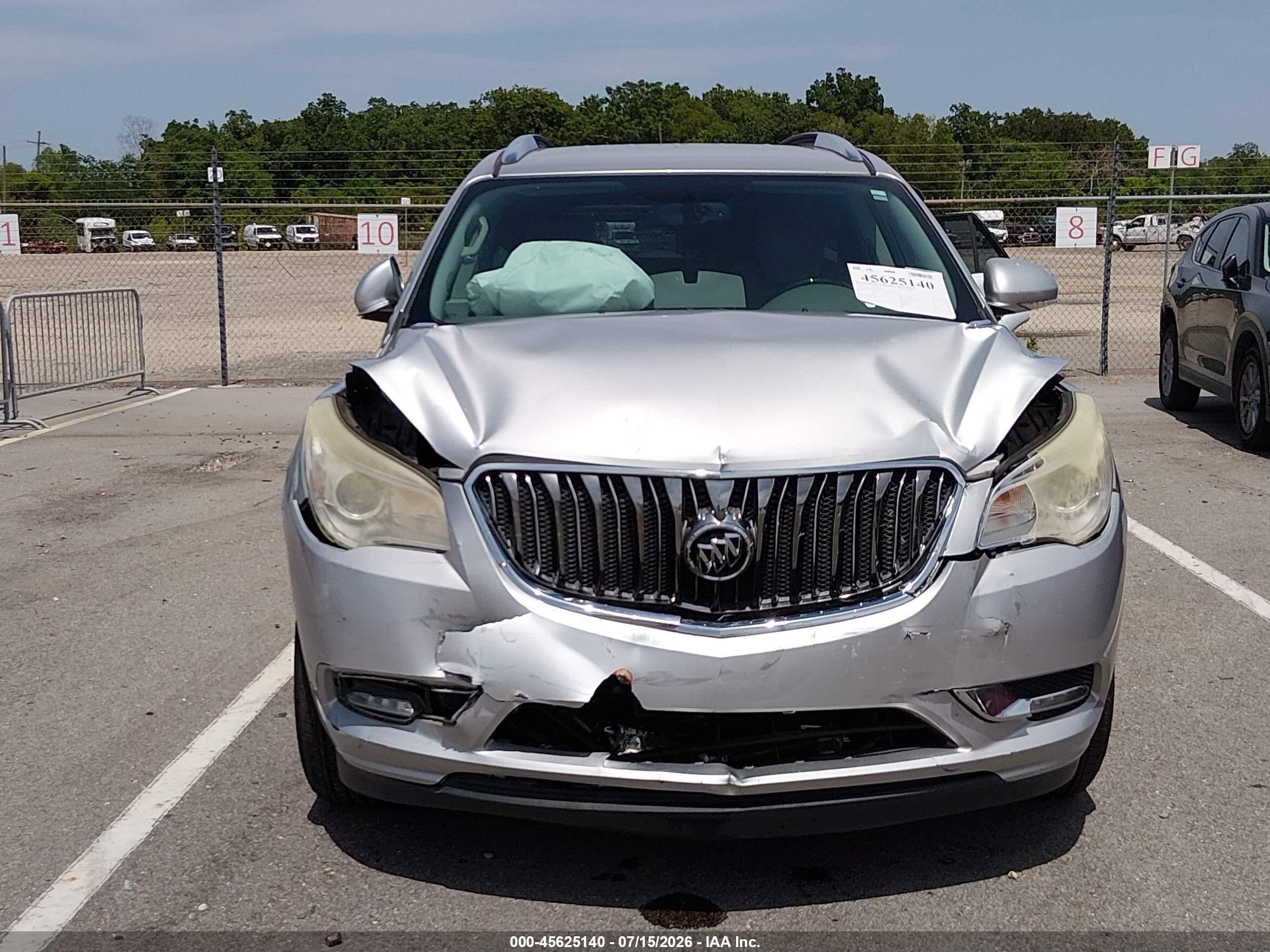 2015 Buick Enclave Convenience Silver vin: 5GAKRAKD6FJ380017