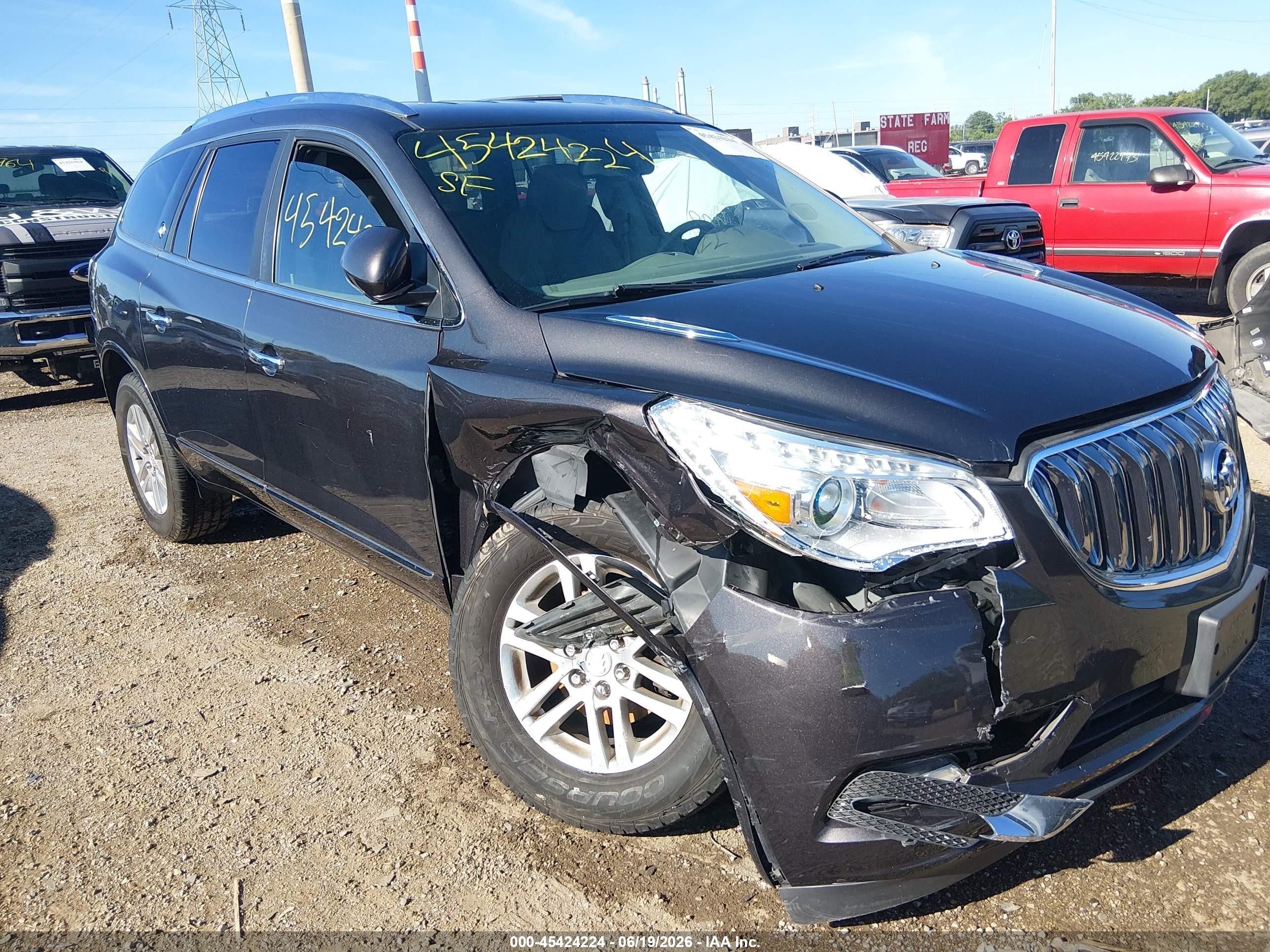 2014 Buick Enclave Convenience Gray vin: 5GAKRAKD8EJ203662