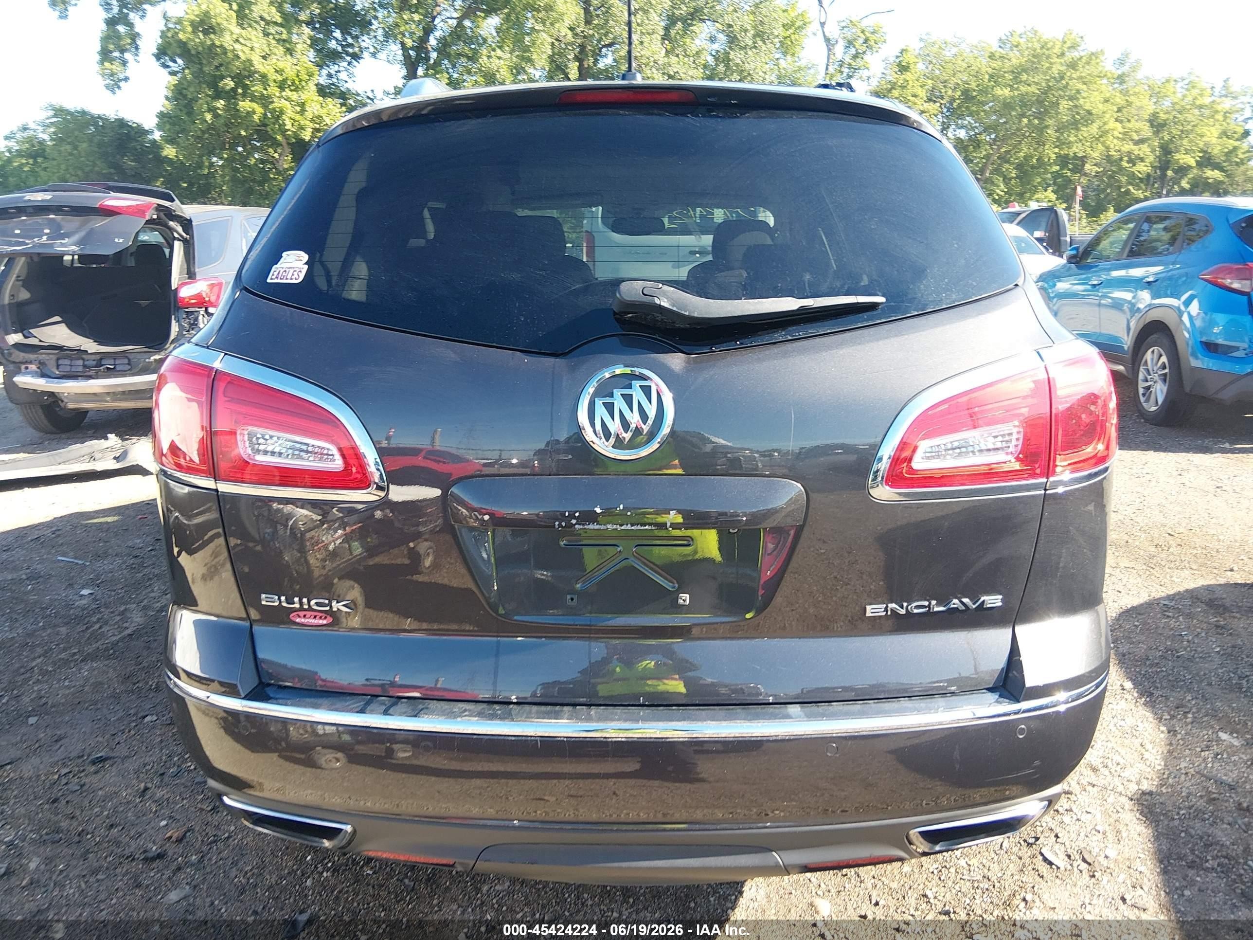 2014 Buick Enclave Convenience Gray vin: 5GAKRAKD8EJ203662