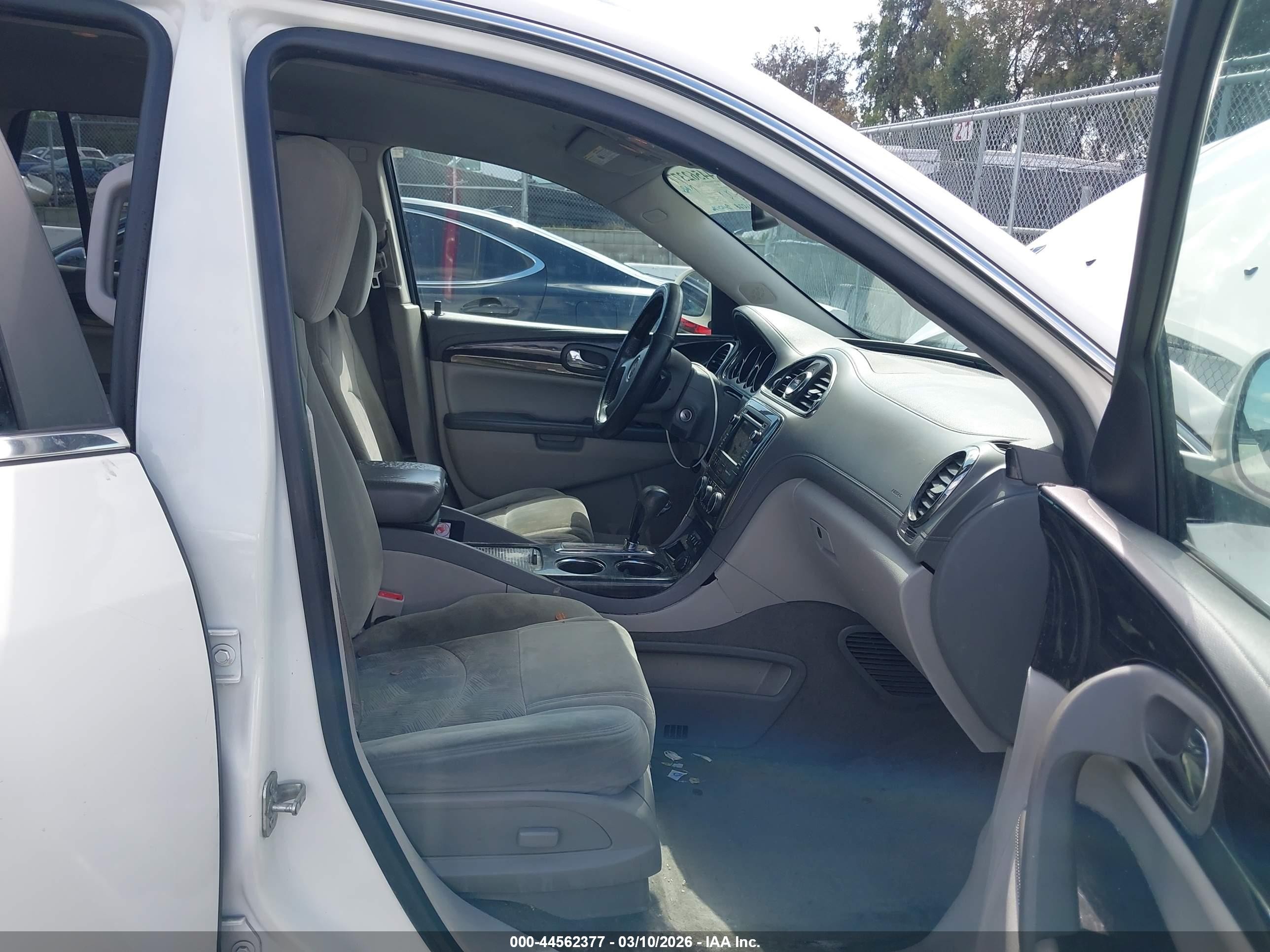 2015 Buick Enclave Convenience White vin: 5GAKRAKD8FJ119696
