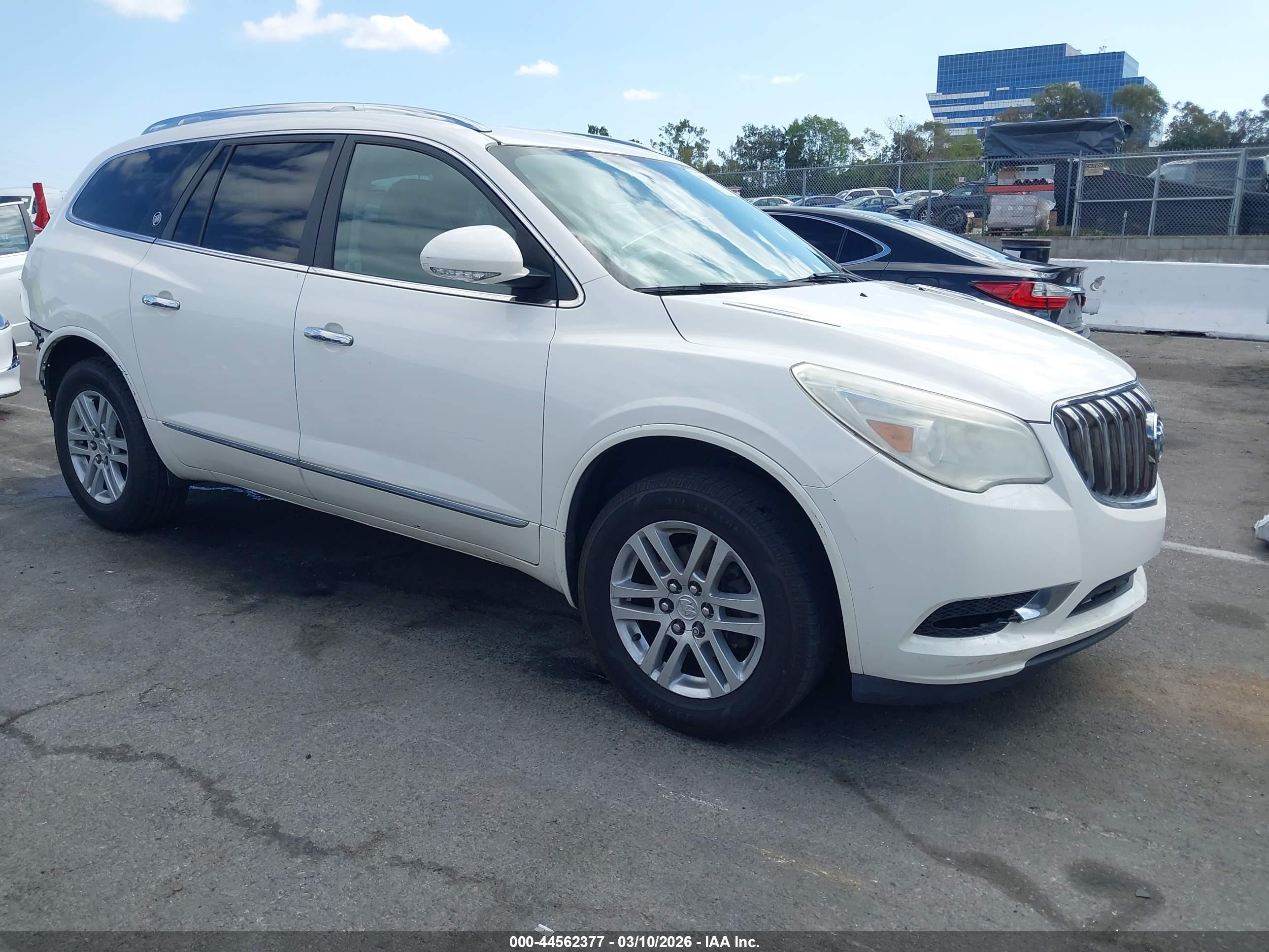 2015 Buick Enclave Convenience White vin: 5GAKRAKD8FJ119696