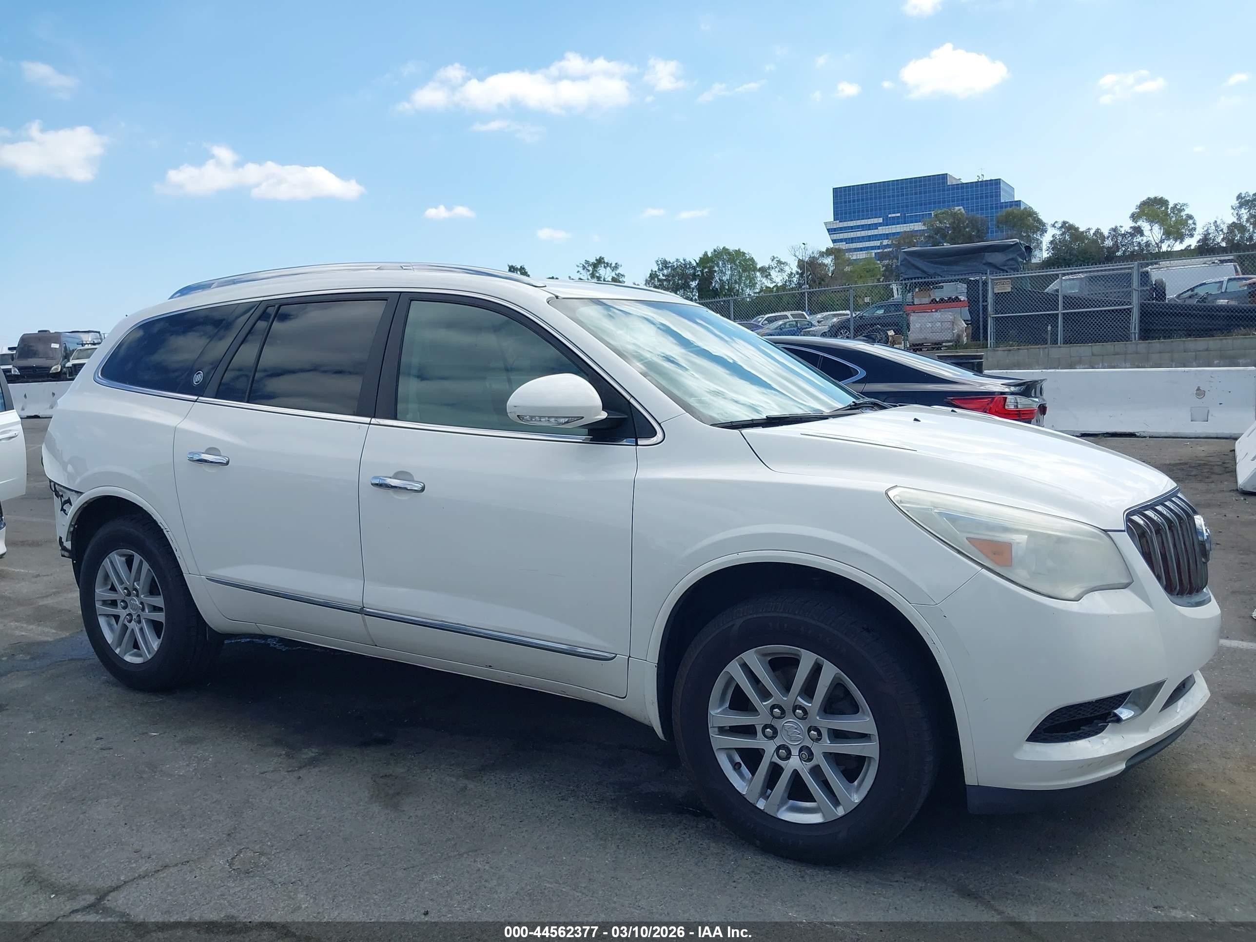 2015 Buick Enclave Convenience White vin: 5GAKRAKD8FJ119696