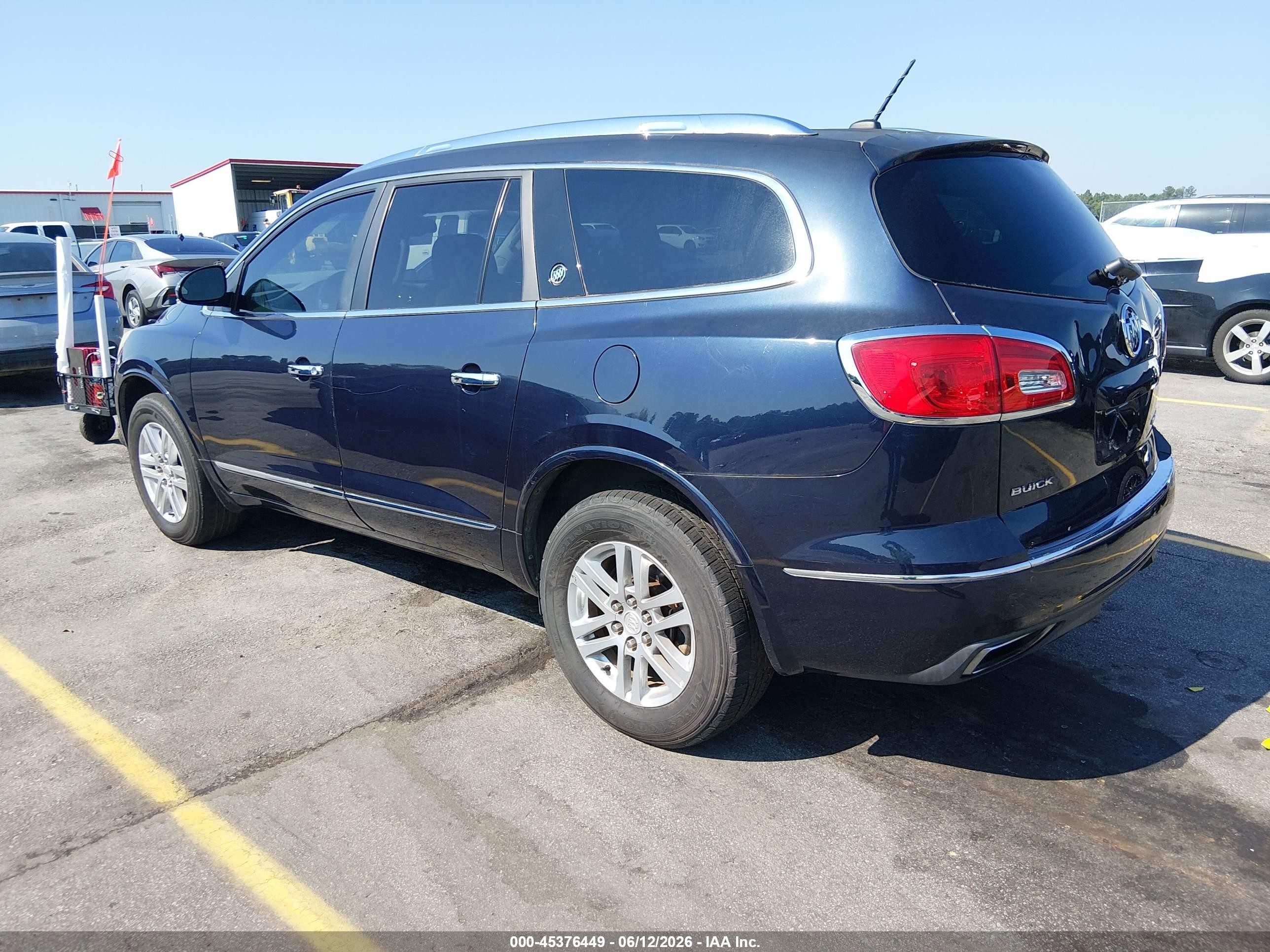 2015 Buick Enclave Convenience Синий vin: 5GAKRAKD8FJ376793
