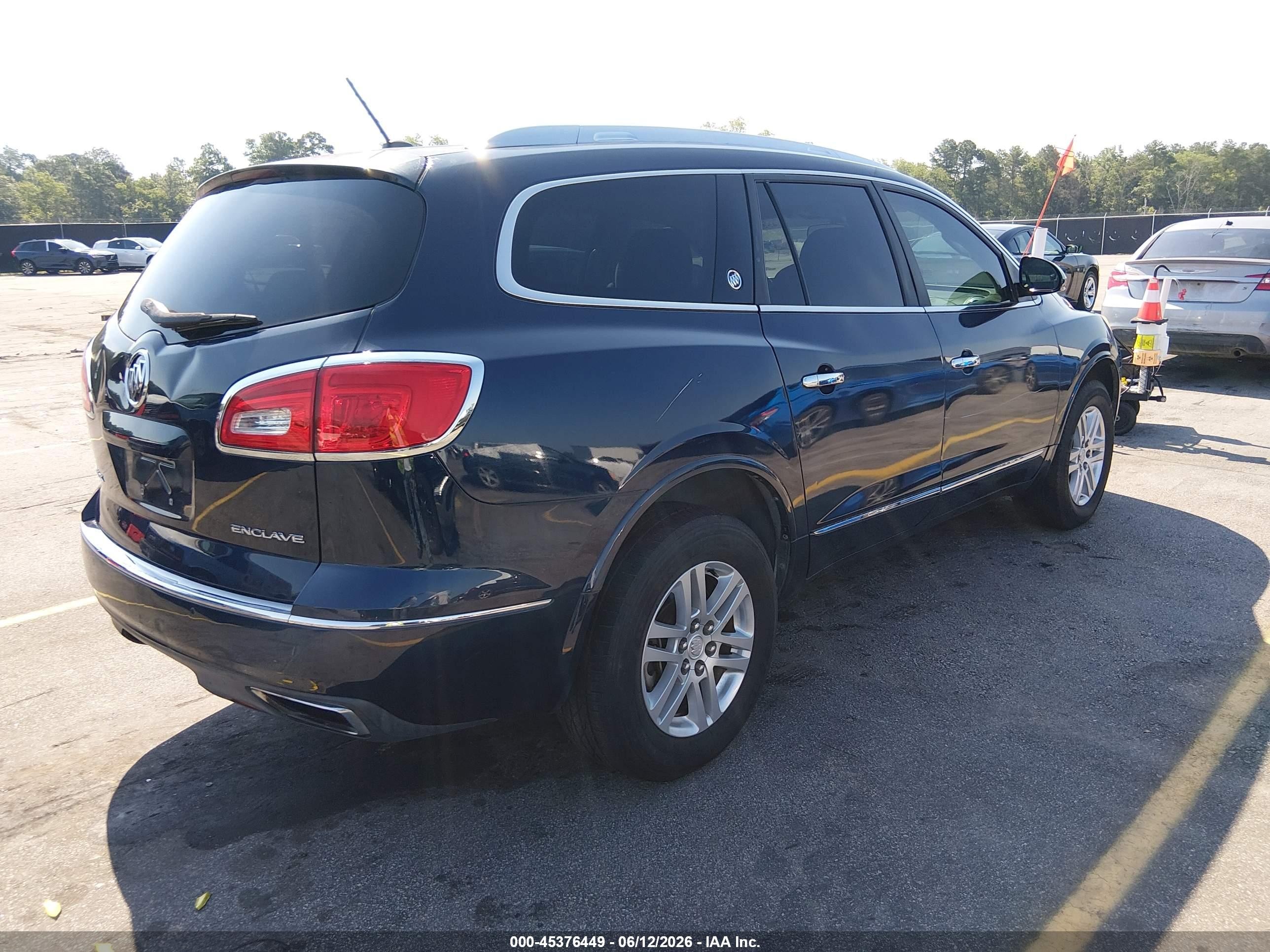 2015 Buick Enclave Convenience Синий vin: 5GAKRAKD8FJ376793