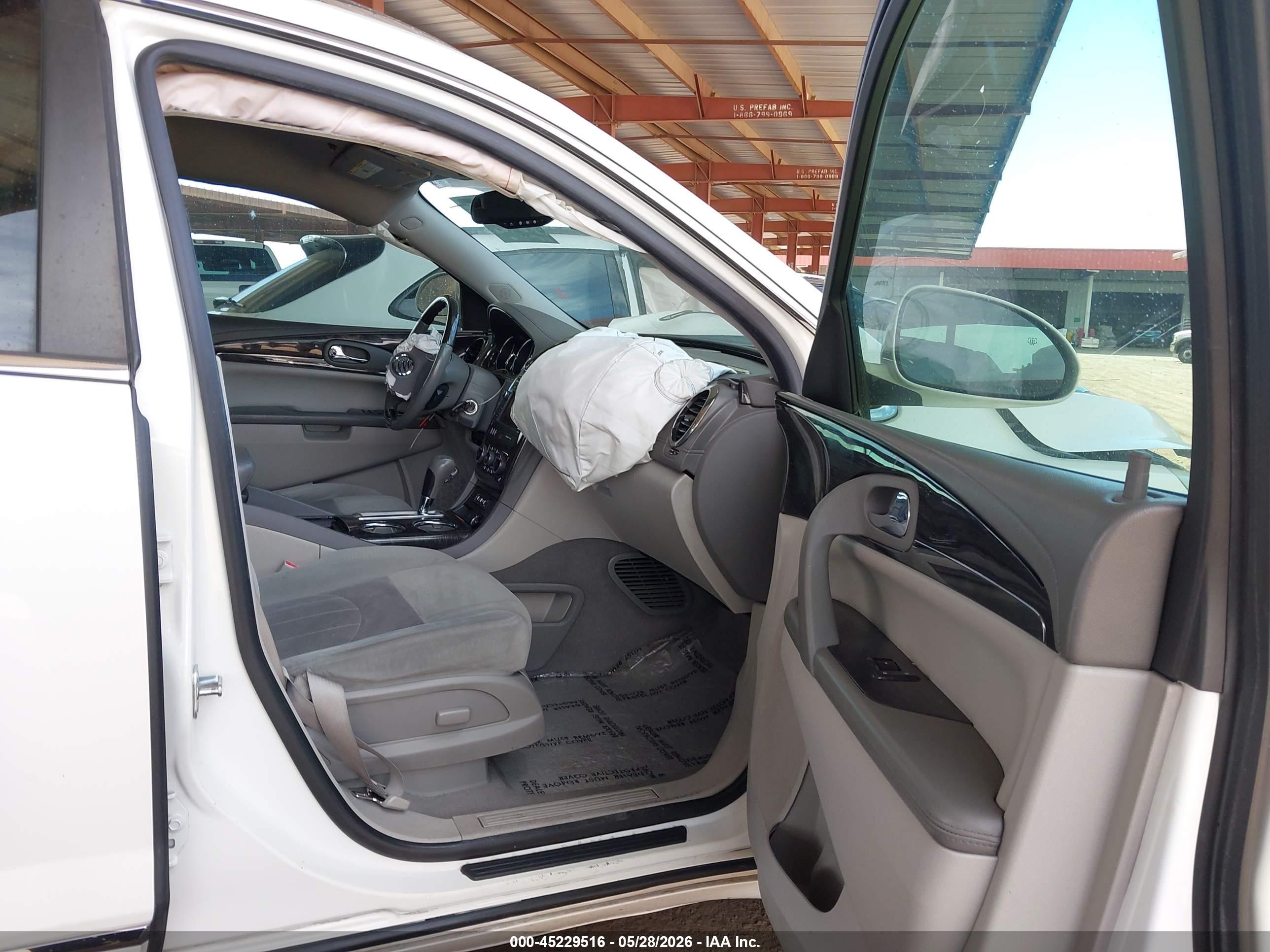 2015 Buick Enclave Convenience White vin: 5GAKRAKD9FJ283023
