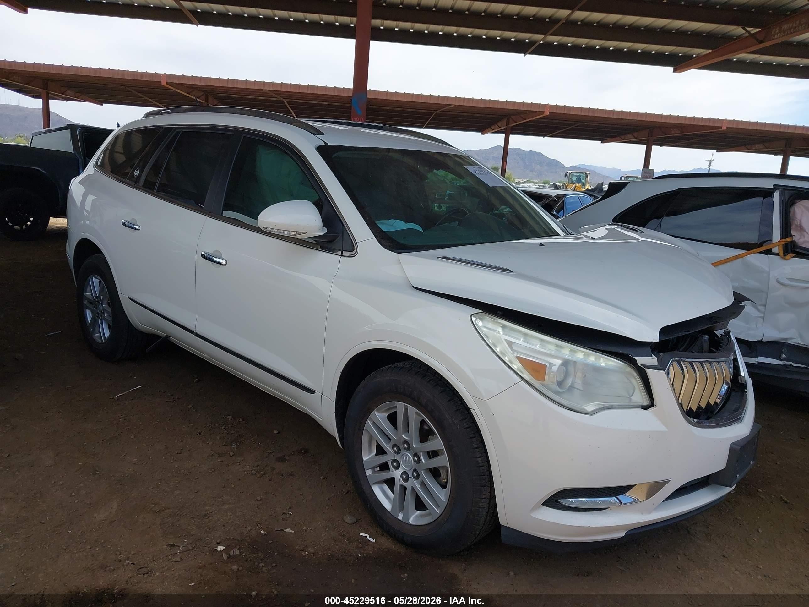 2015 Buick Enclave Convenience White vin: 5GAKRAKD9FJ283023