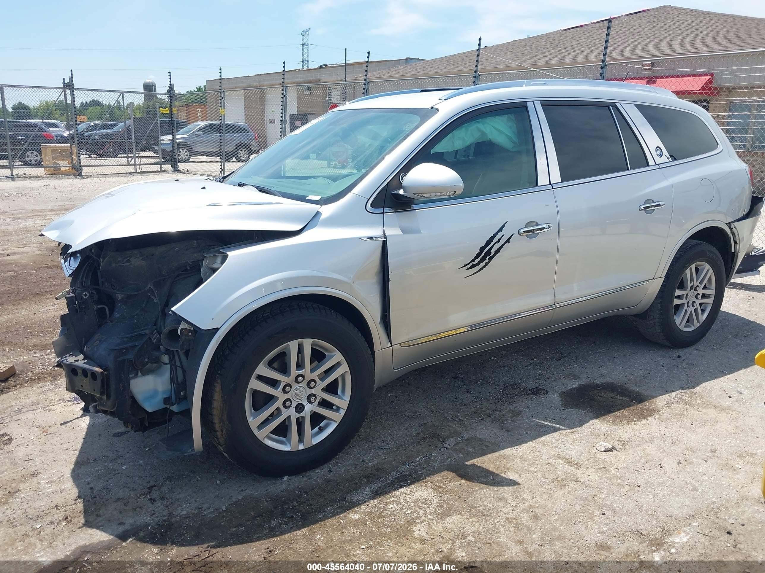 2014 Buick Enclave Convenience Silver vin: 5GAKRAKDXEJ225520