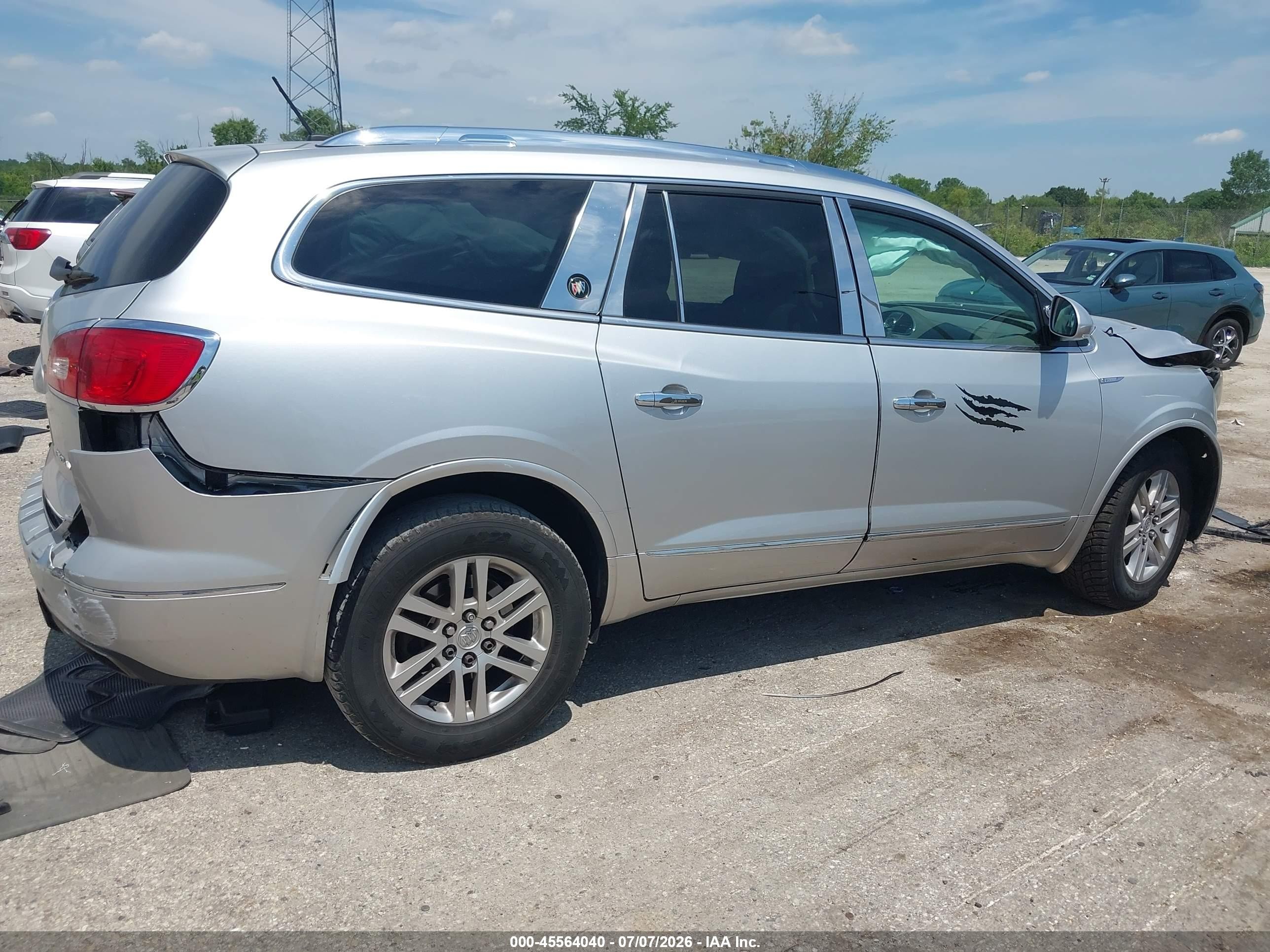 2014 Buick Enclave Convenience Silver vin: 5GAKRAKDXEJ225520
