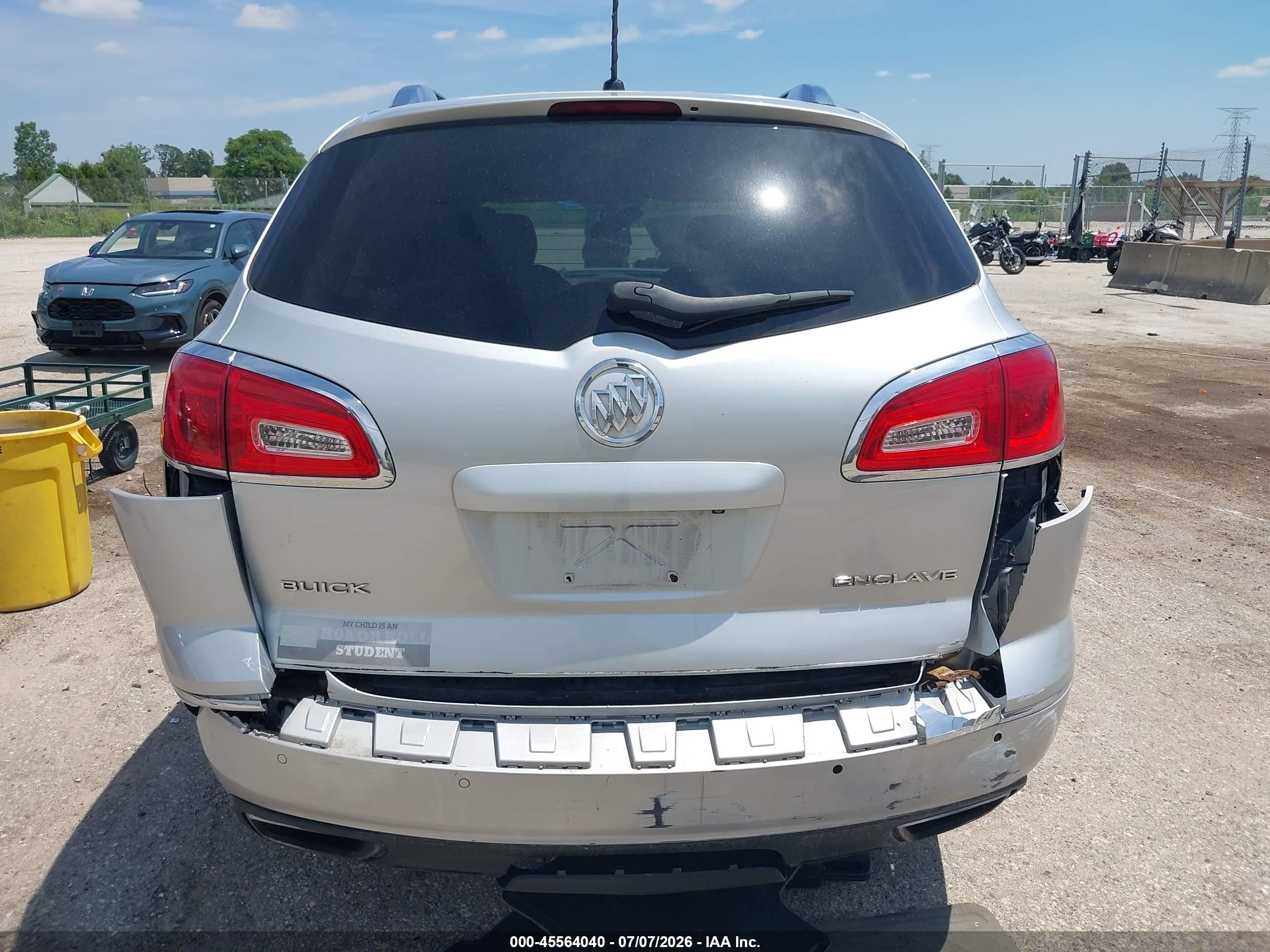 2014 Buick Enclave Convenience Silver vin: 5GAKRAKDXEJ225520