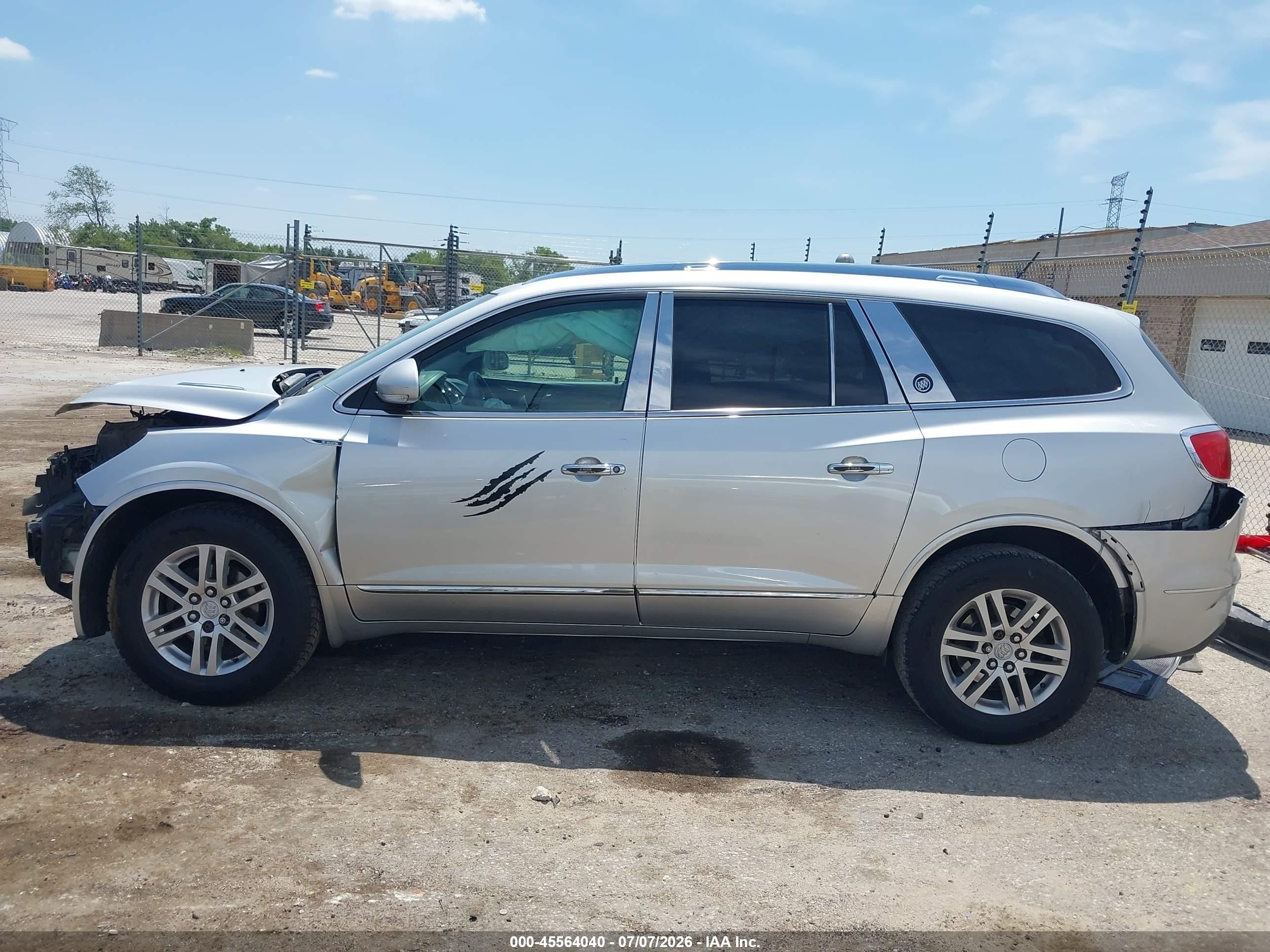 2014 Buick Enclave Convenience Silver vin: 5GAKRAKDXEJ225520