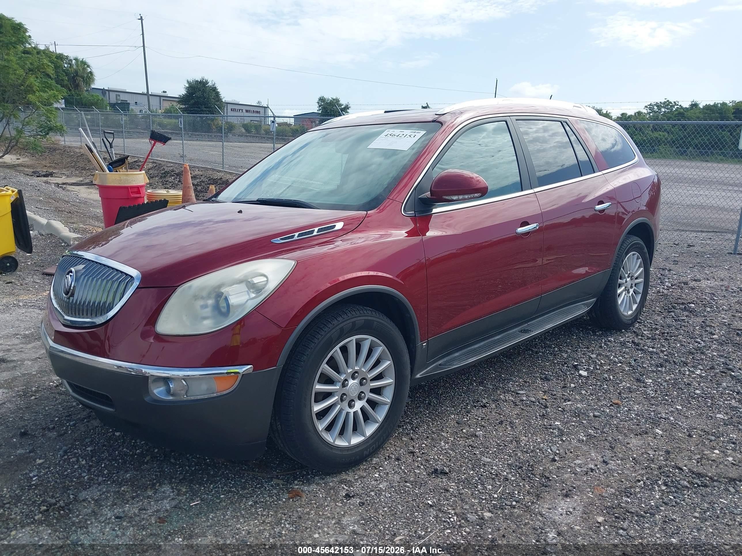 2011 Buick Enclave 1xl Red vin: 5GAKRBED0BJ126170