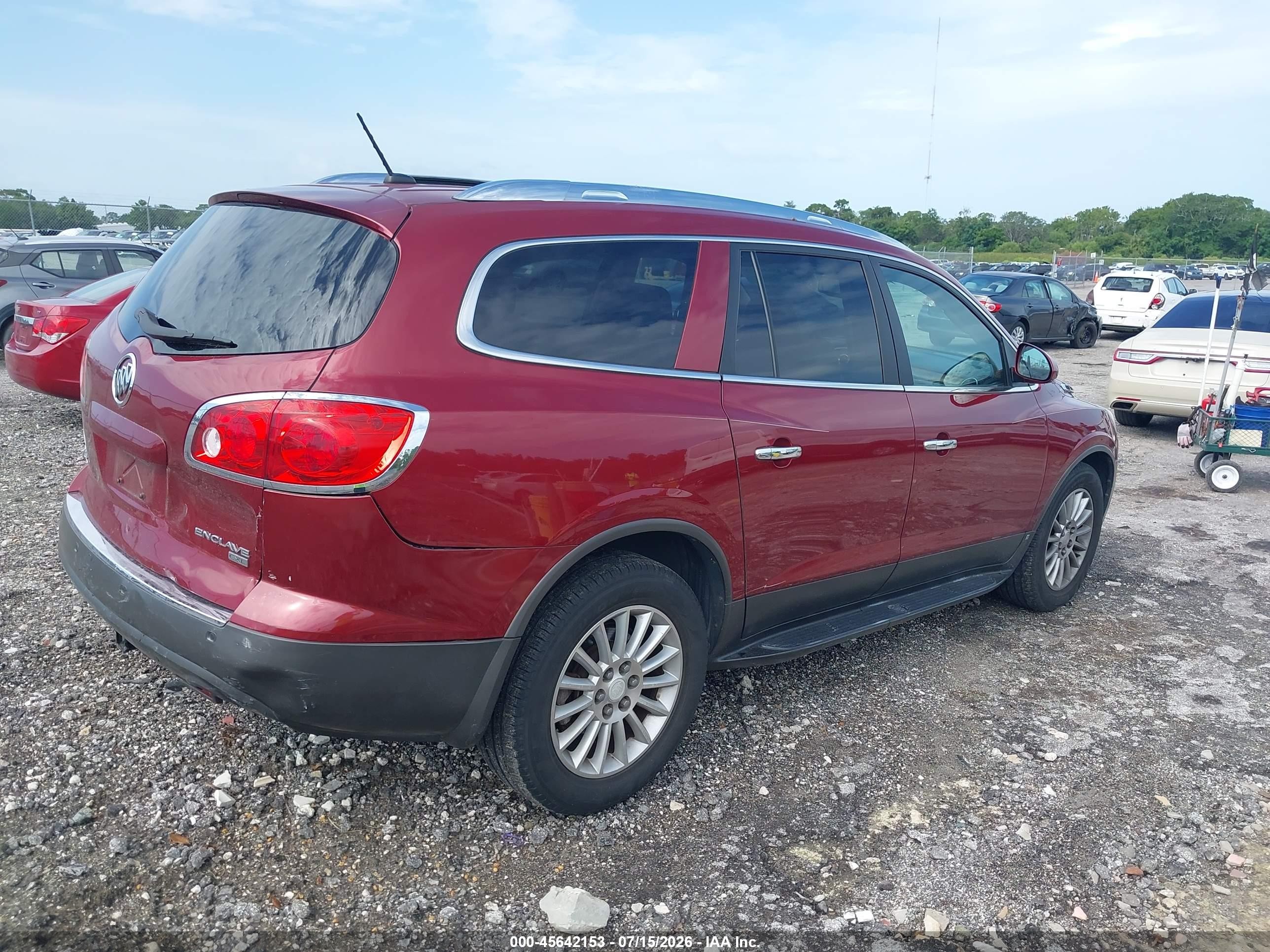 2011 Buick Enclave 1xl Red vin: 5GAKRBED0BJ126170