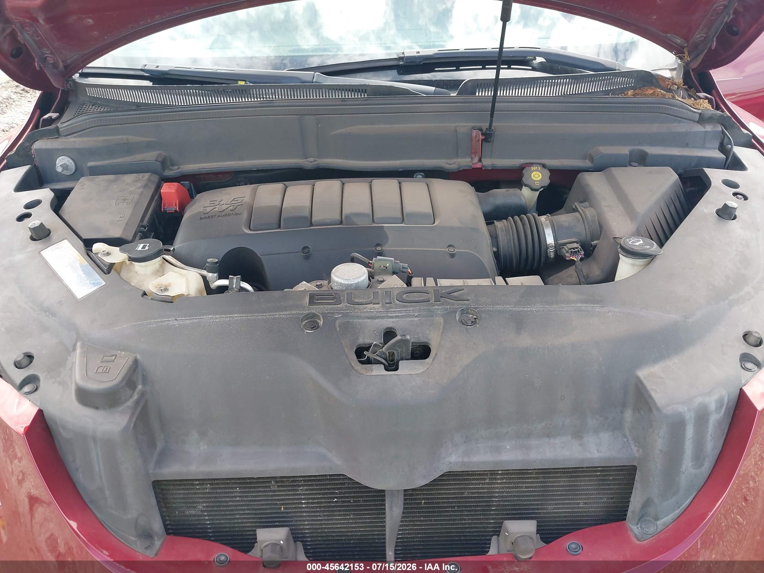 2011 Buick Enclave 1xl Red vin: 5GAKRBED0BJ126170