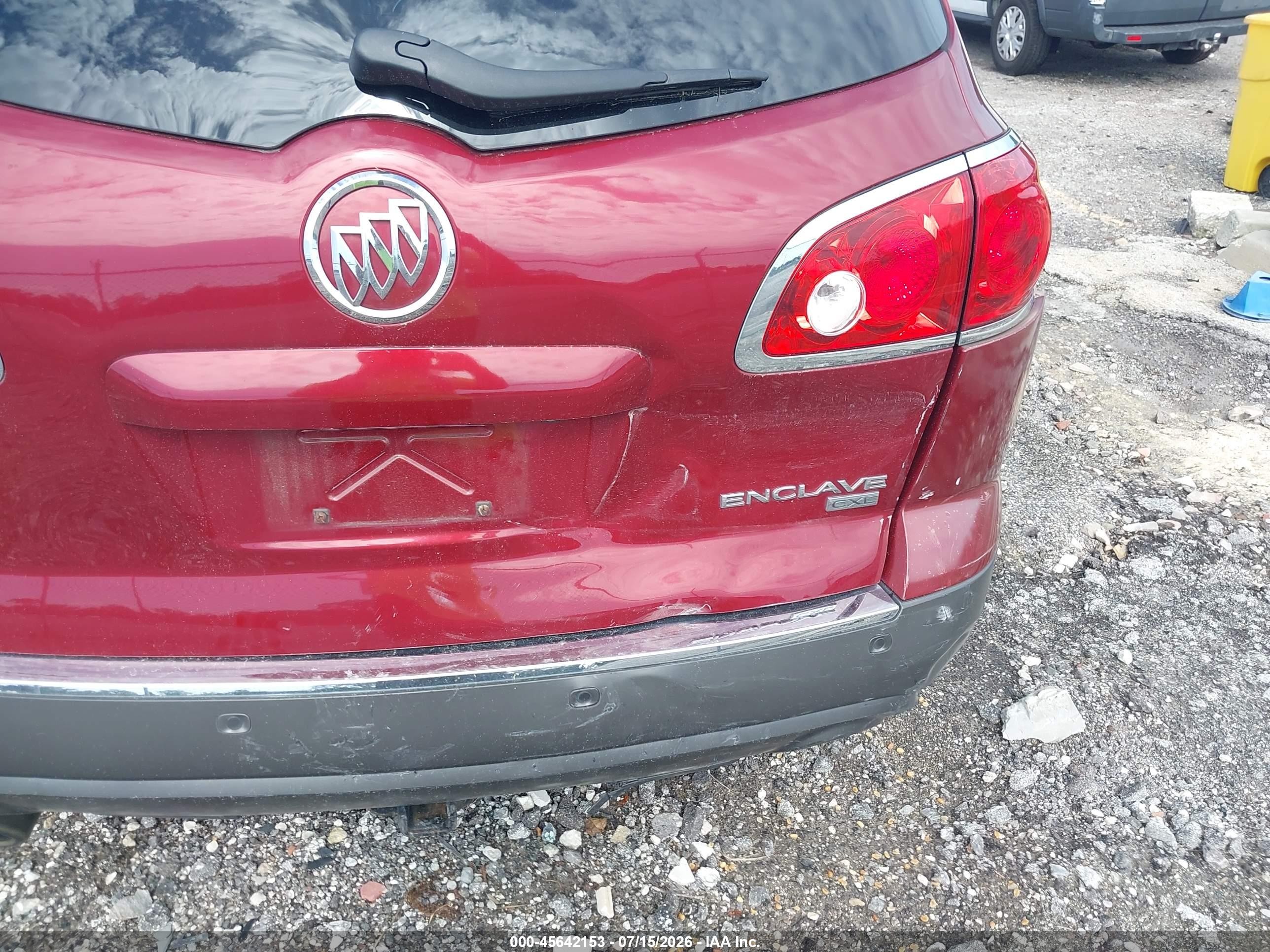 2011 Buick Enclave 1xl Red vin: 5GAKRBED0BJ126170