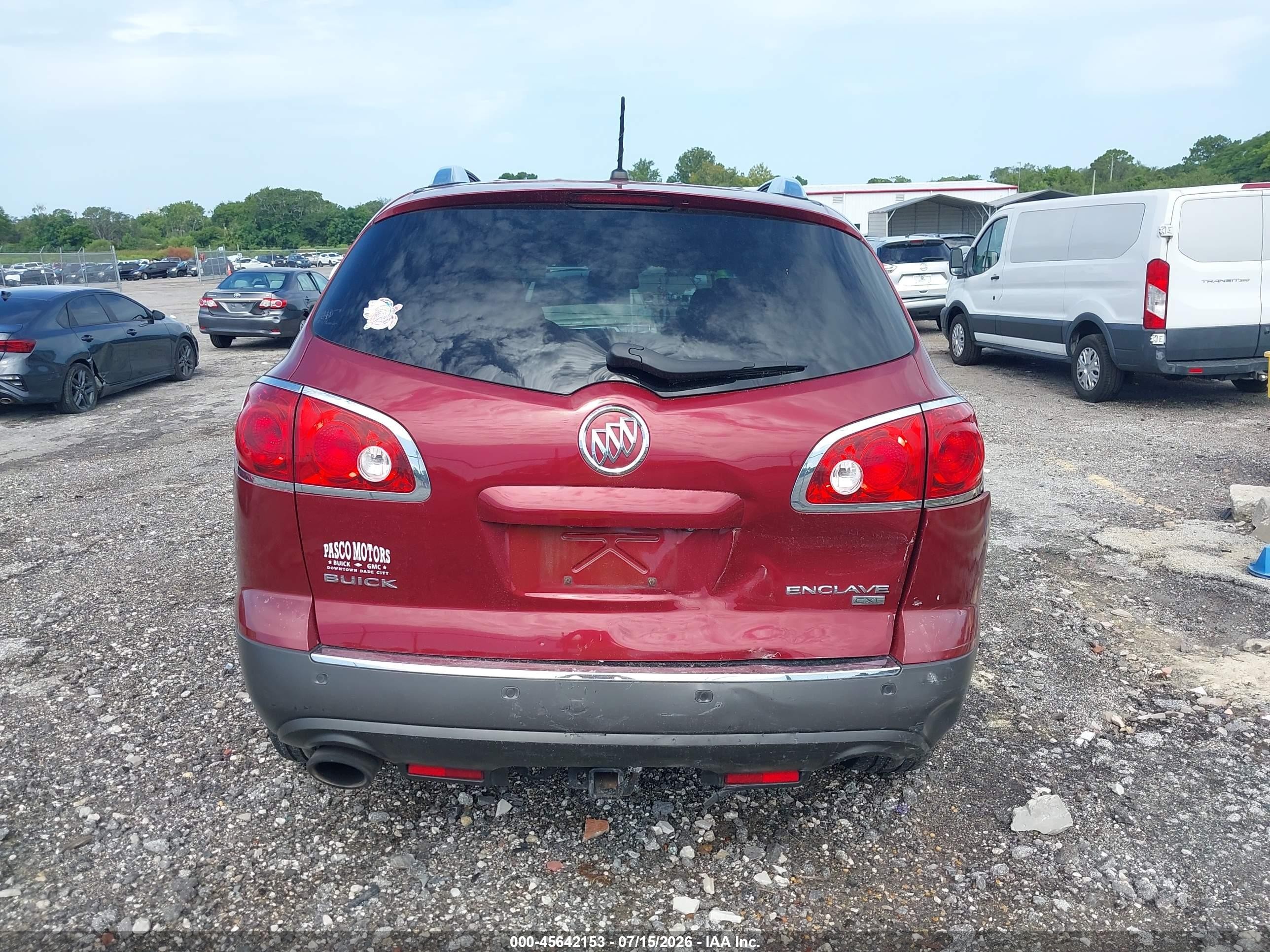 2011 Buick Enclave 1xl Red vin: 5GAKRBED0BJ126170