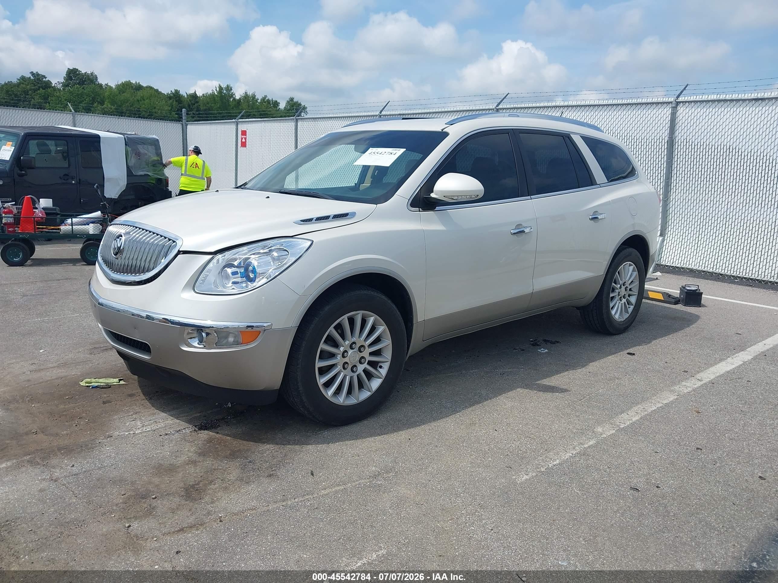2011 Buick Enclave 1xl White vin: 5GAKRBED0BJ347168