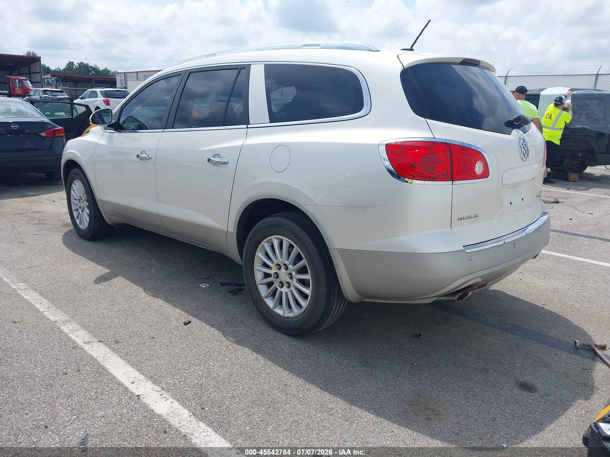 2011 Buick Enclave 1xl White vin: 5GAKRBED0BJ347168