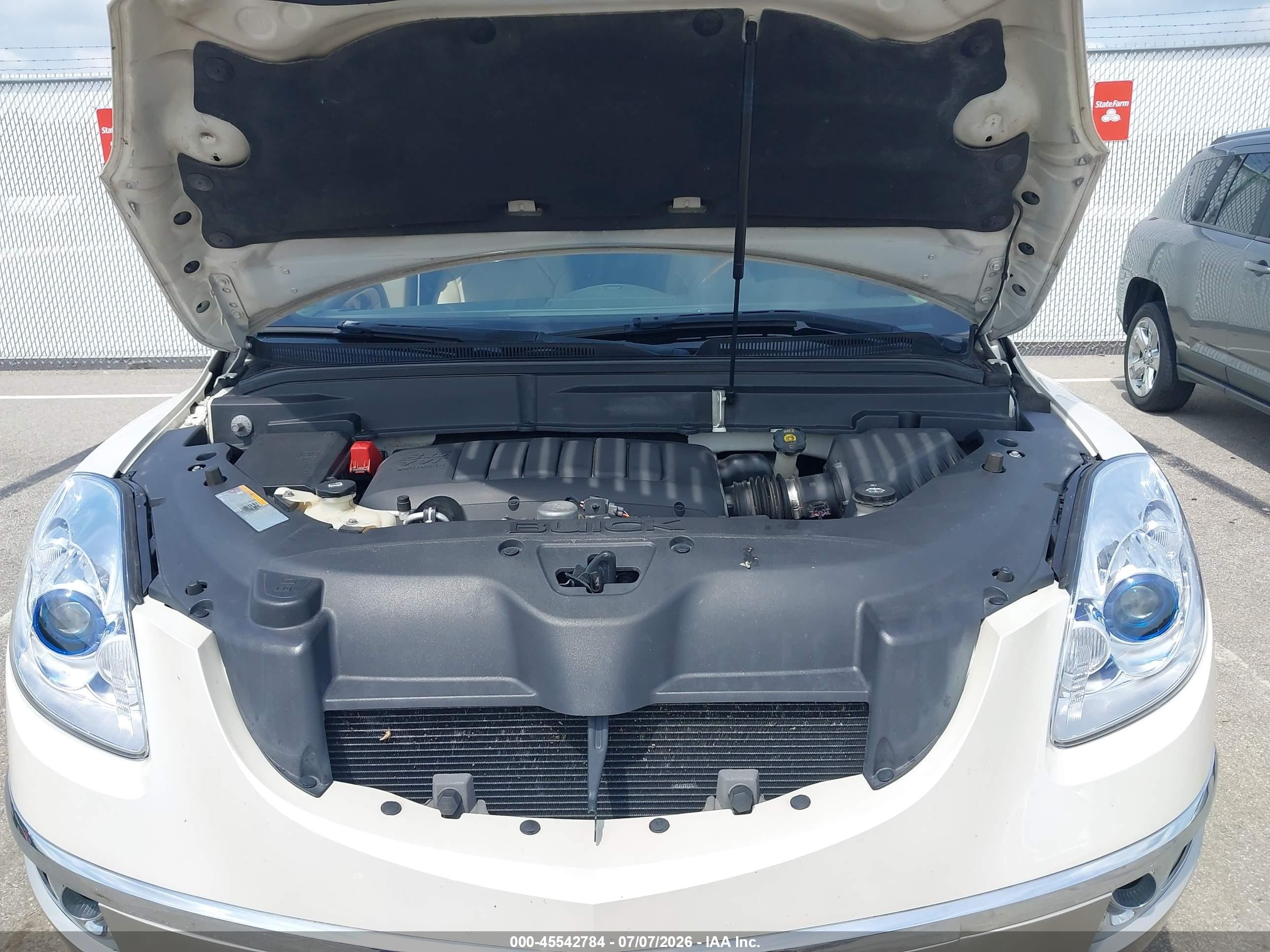 2011 Buick Enclave 1xl White vin: 5GAKRBED0BJ347168