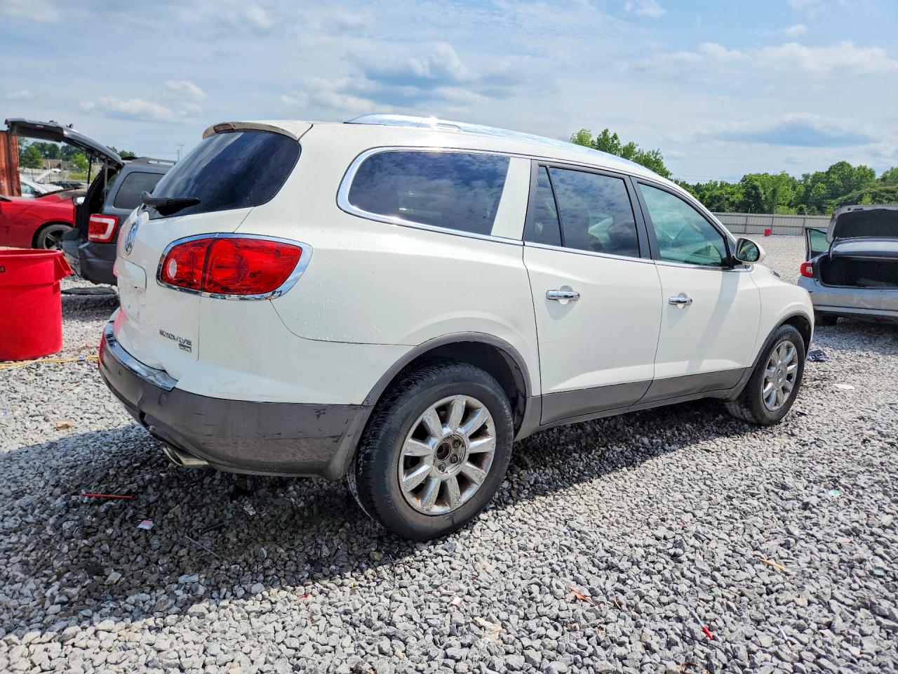 2011 Buick Enclave Cxl White vin: 5GAKRBED1BJ412867