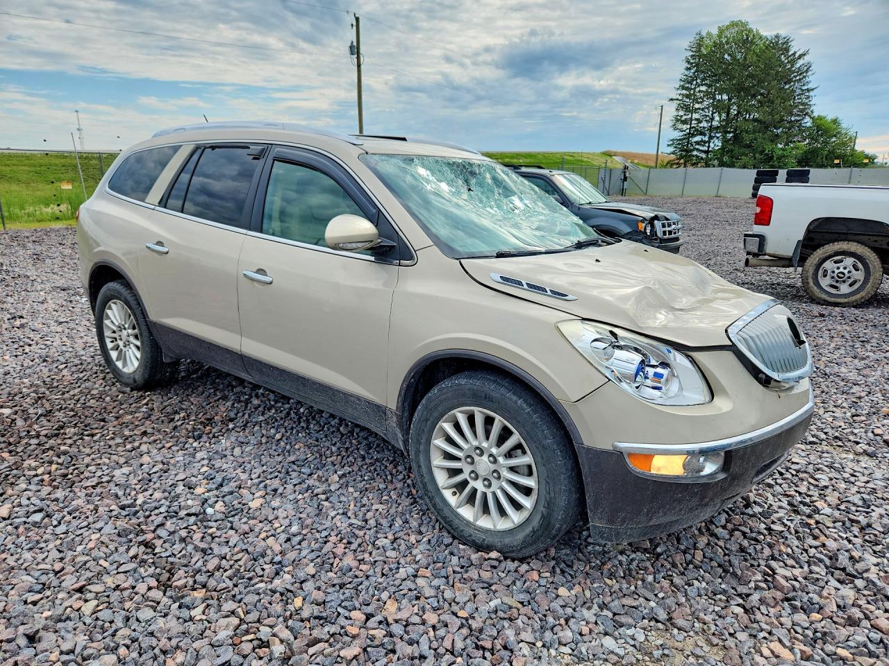 2011 Buick Enclave Cxl Beige vin: 5GAKRBED2BJ295977