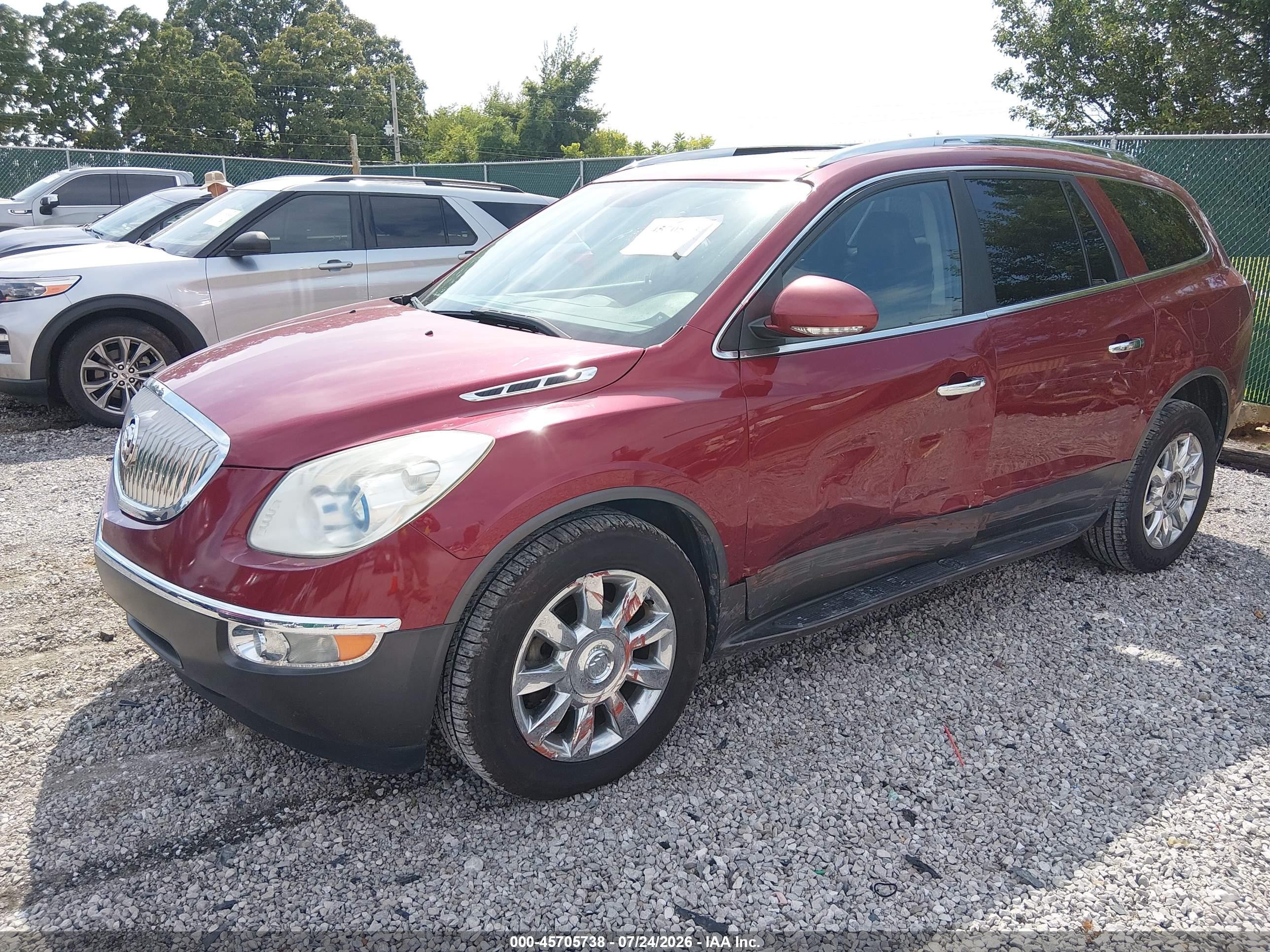 2011 Buick Enclave 1xl Burgundy vin: 5GAKRBED4BJ143151