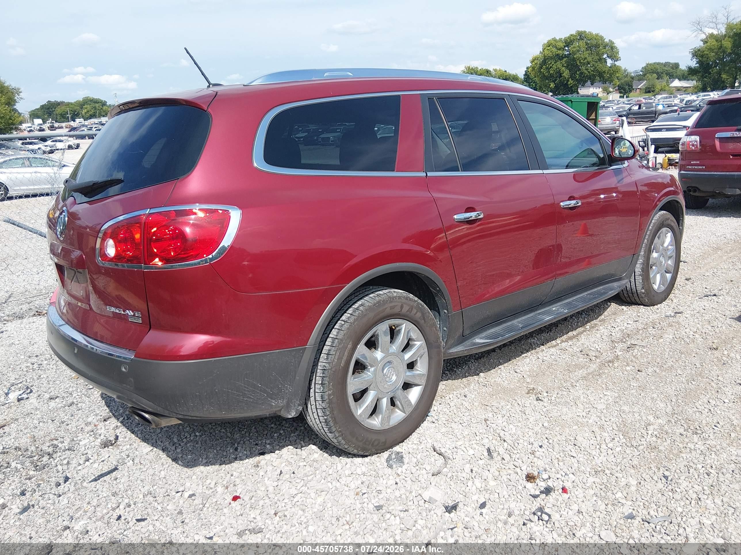 2011 Buick Enclave 1xl Burgundy vin: 5GAKRBED4BJ143151
