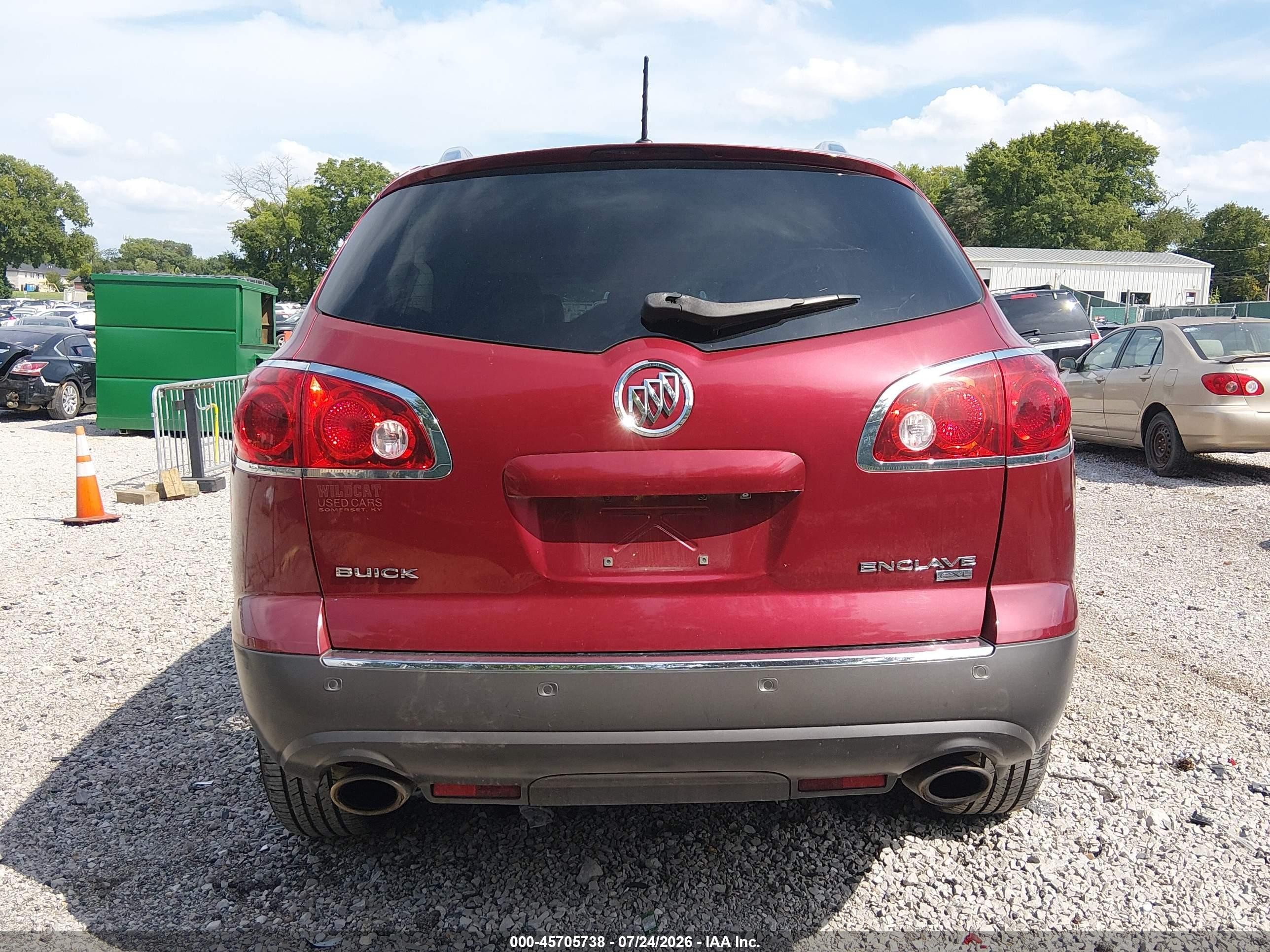 2011 Buick Enclave 1xl Burgundy vin: 5GAKRBED4BJ143151