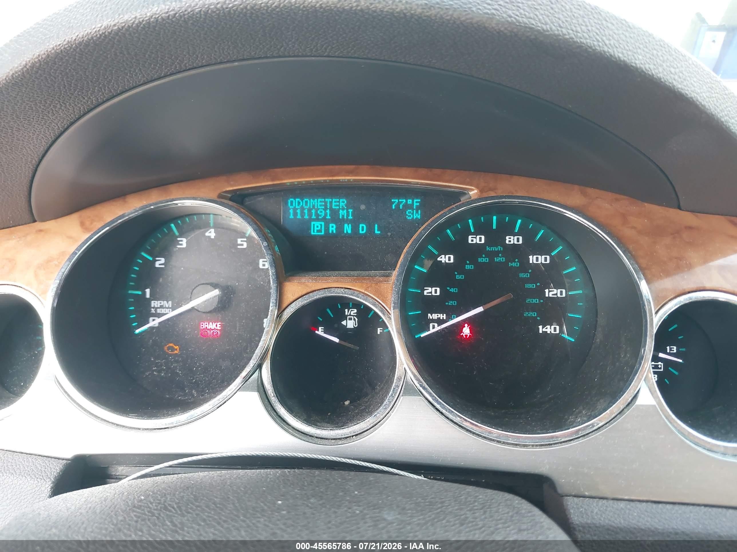 2011 Buick Enclave 1xl Brown vin: 5GAKRBED4BJ219127