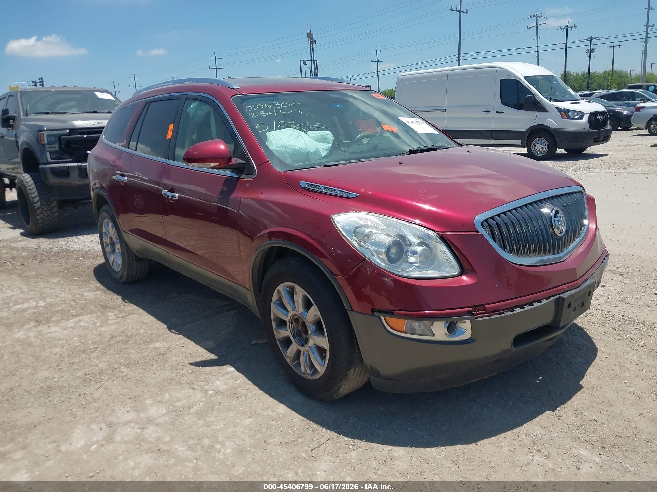 2011 Buick Enclave 1xl Red vin: 5GAKRBED4BJ234596