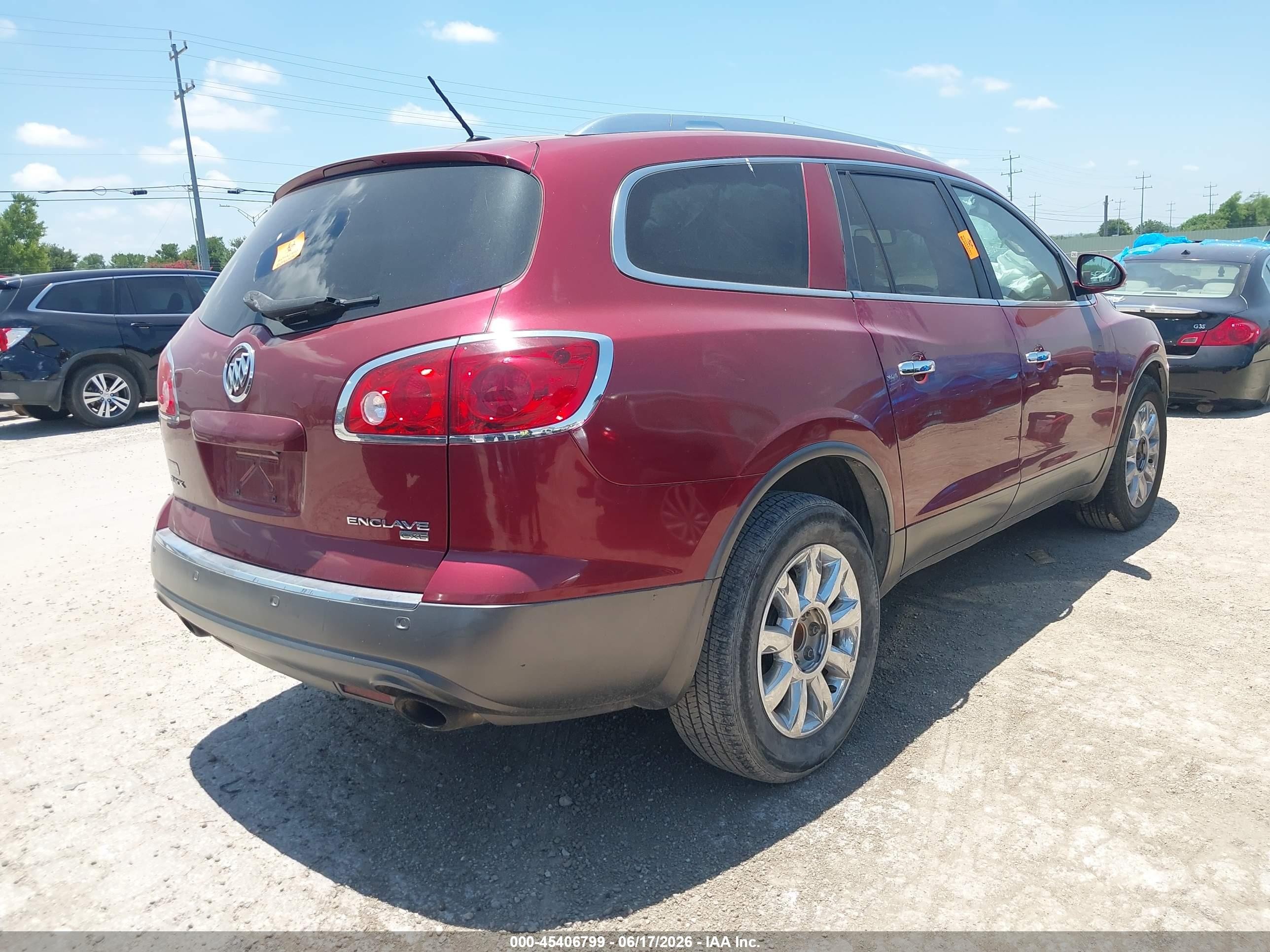 2011 Buick Enclave 1xl Red vin: 5GAKRBED4BJ234596