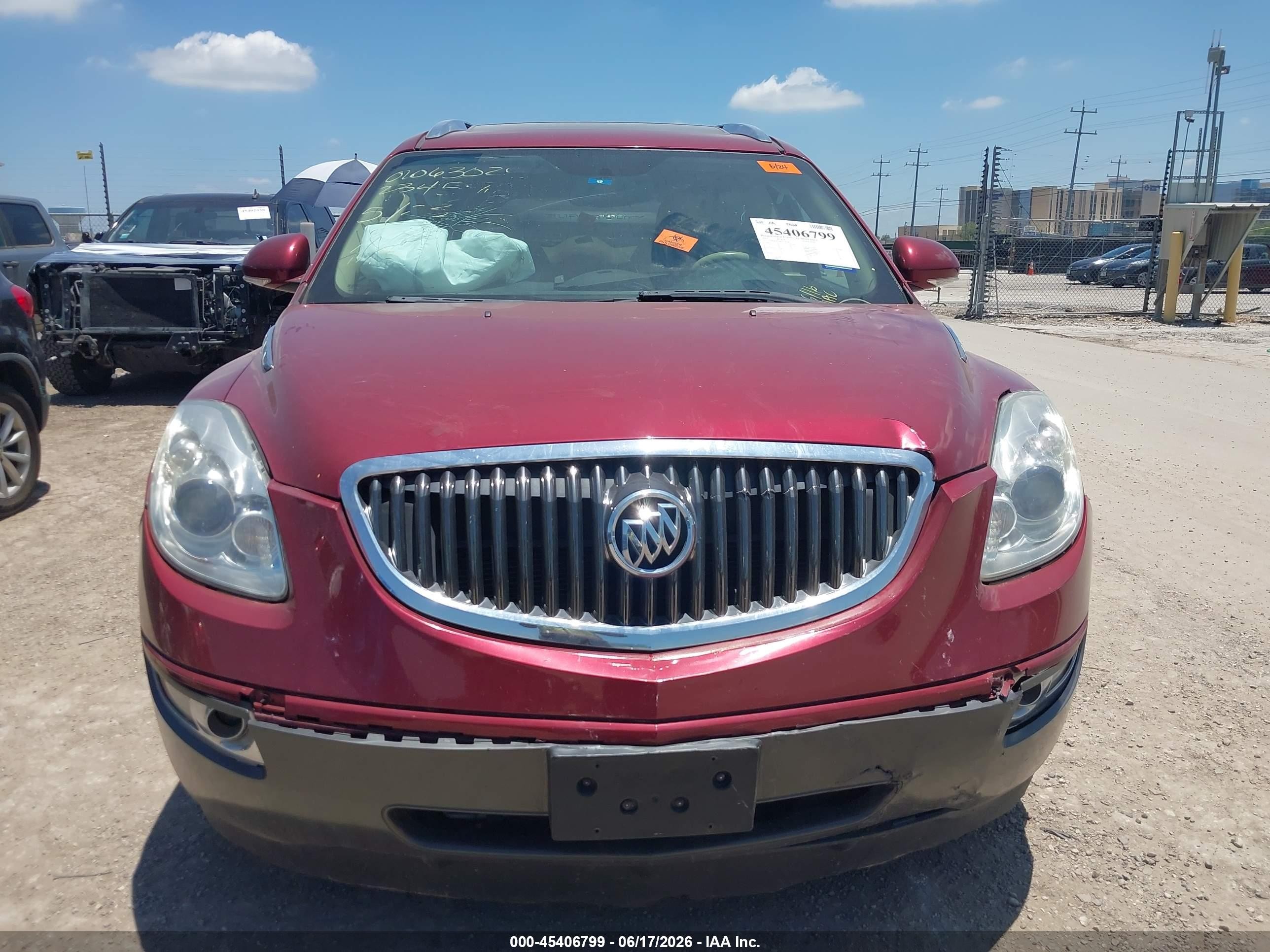 2011 Buick Enclave 1xl Red vin: 5GAKRBED4BJ234596